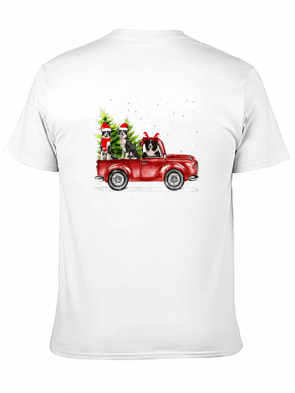 Festive Dog Truck Graphic Tee