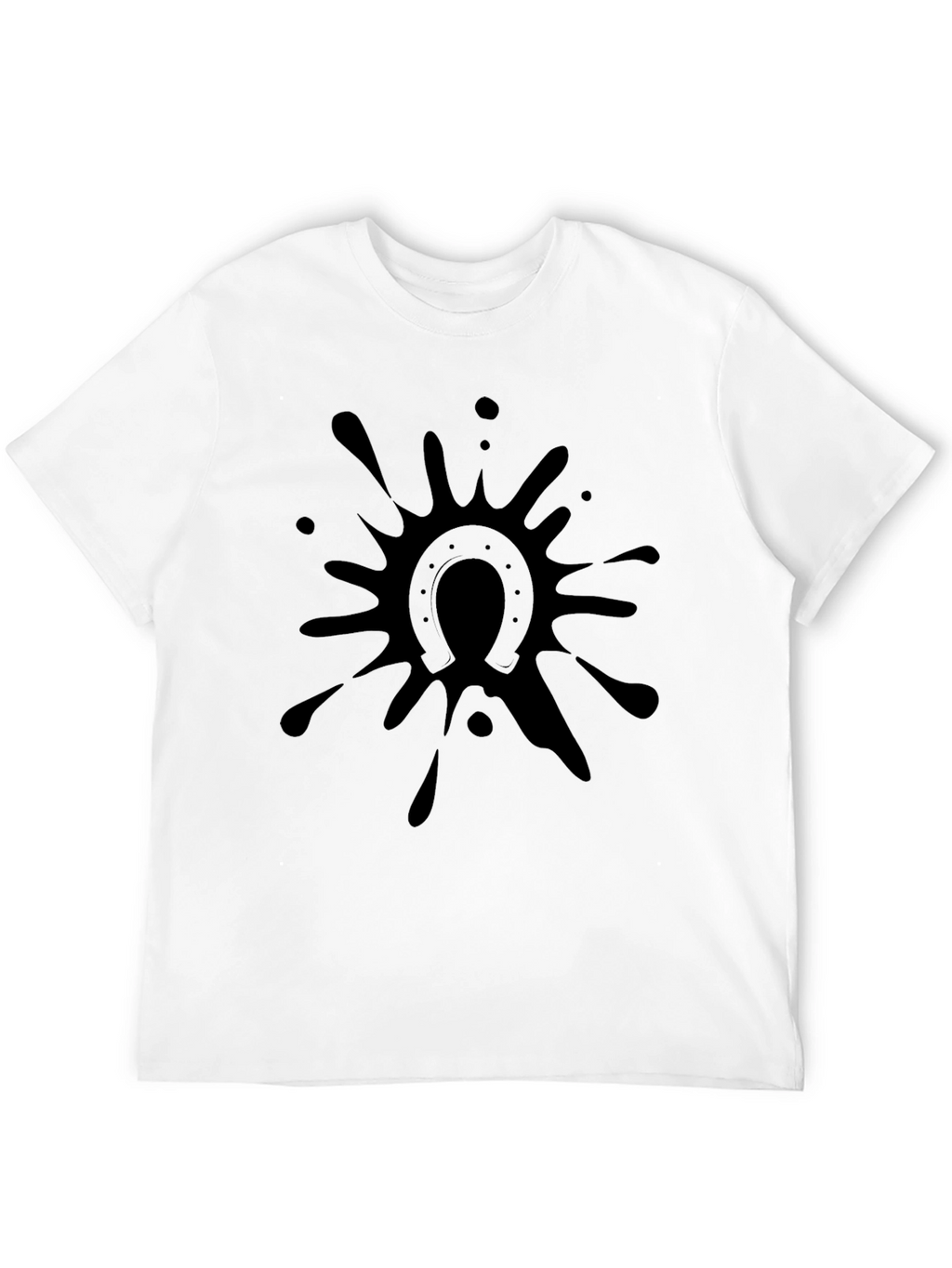 Black Horseshoe Splash T-Shirt