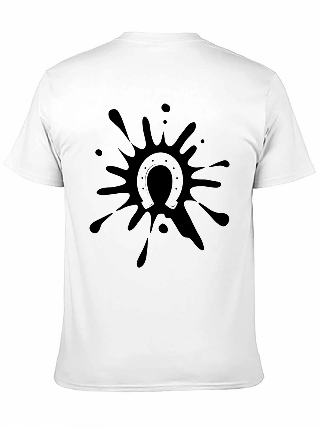 Black Horseshoe Splash T-Shirt