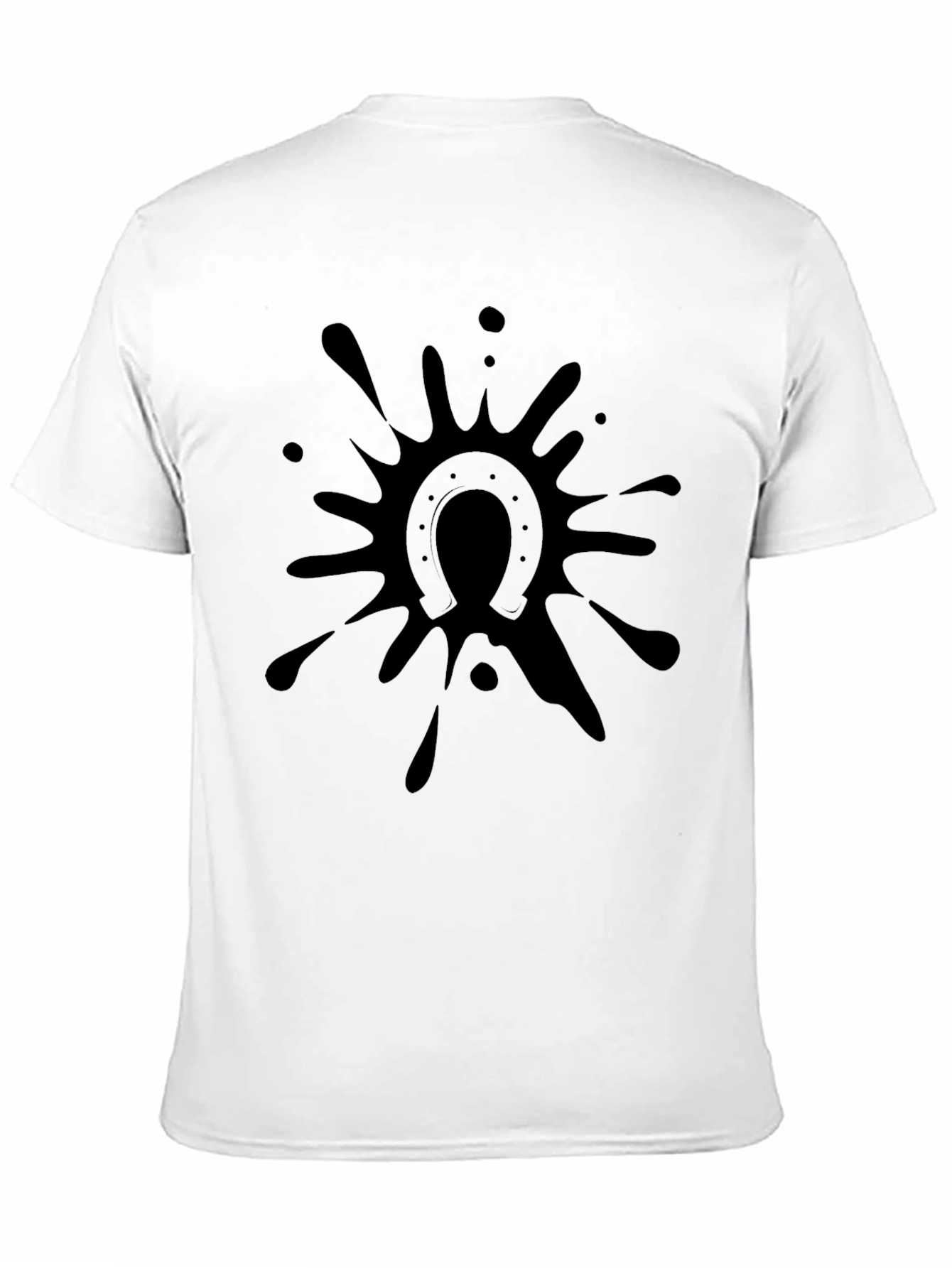 Black Horseshoe Splash T-Shirt