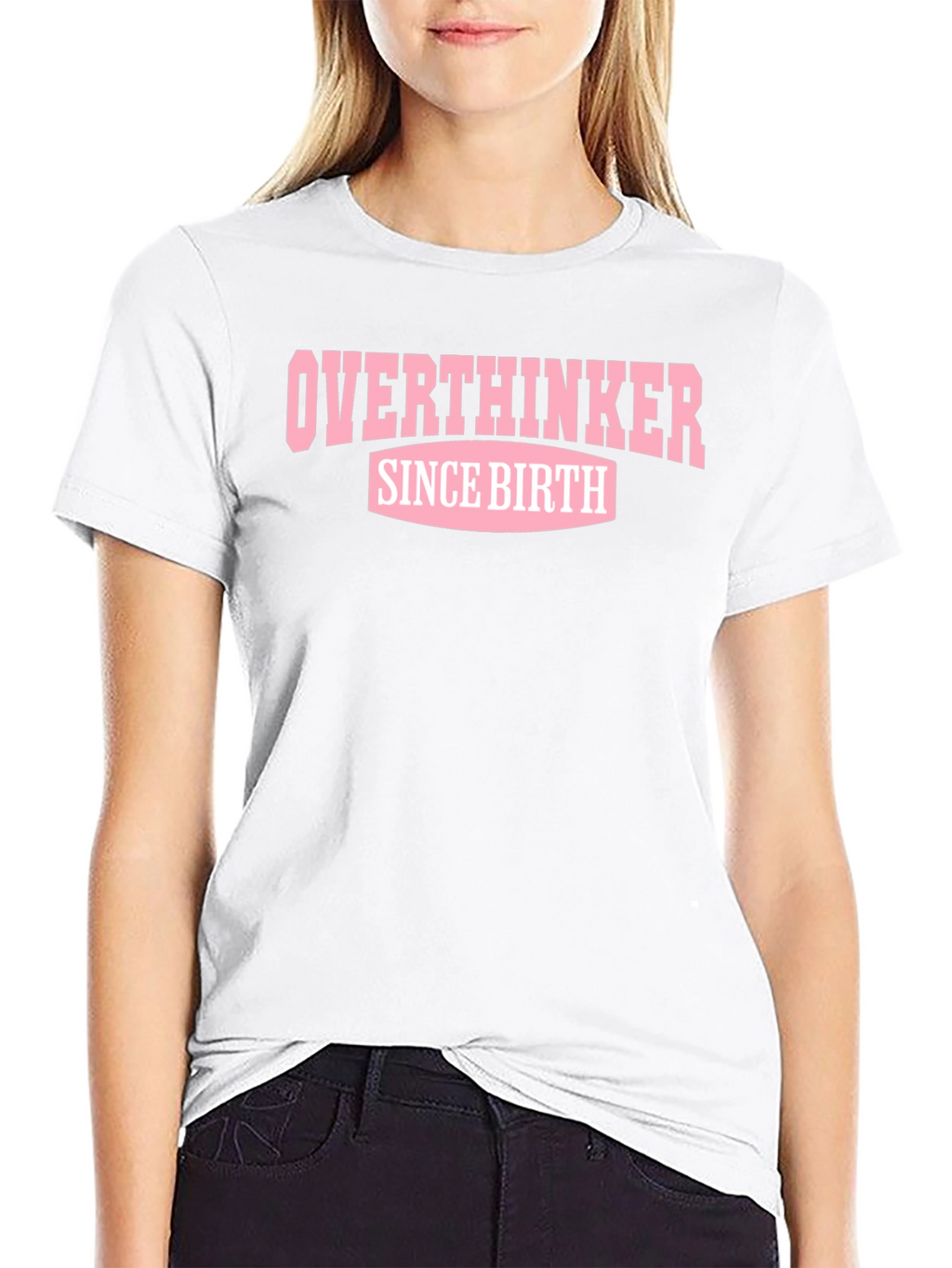 Overthinker Since Birth Black T-Shirt