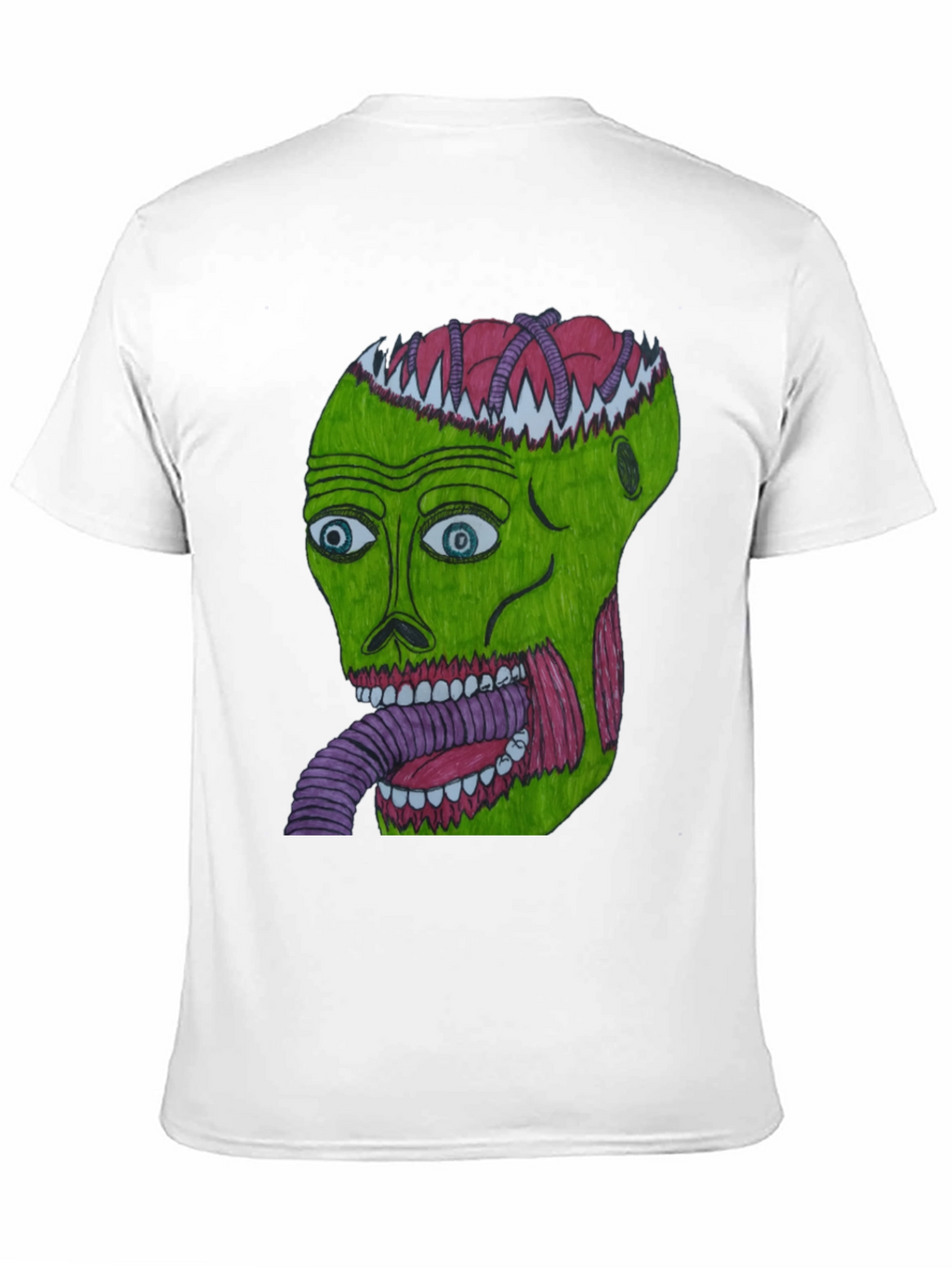 Grotesque Green Head Graphic T-Shirt