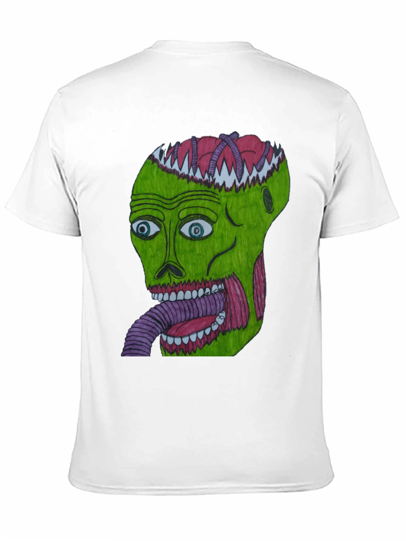 Grotesque Green Head Graphic T-Shirt