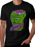 Grotesque Green Head Graphic T-Shirt