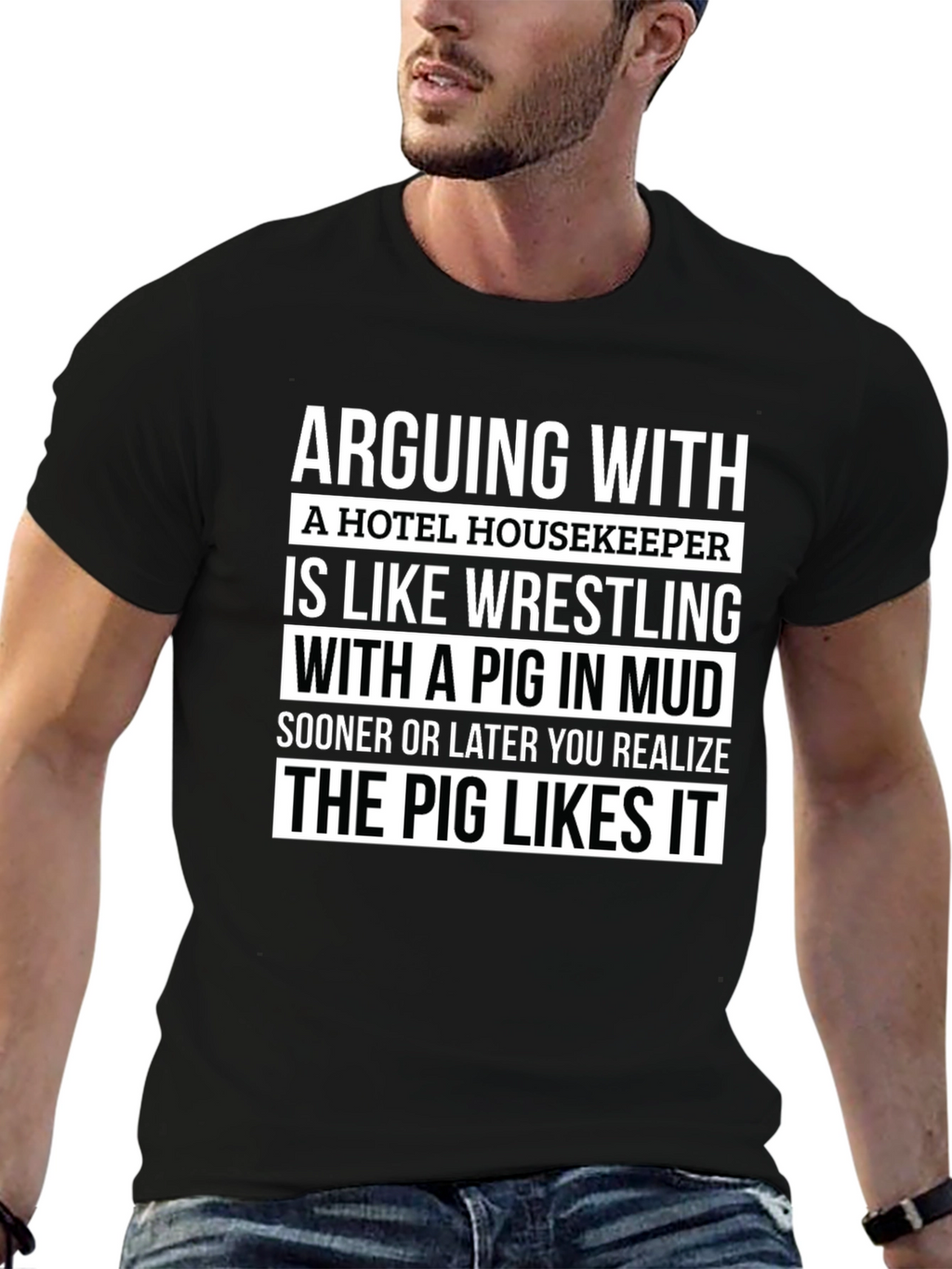 Arguing with Housekeeper Graphic Tee