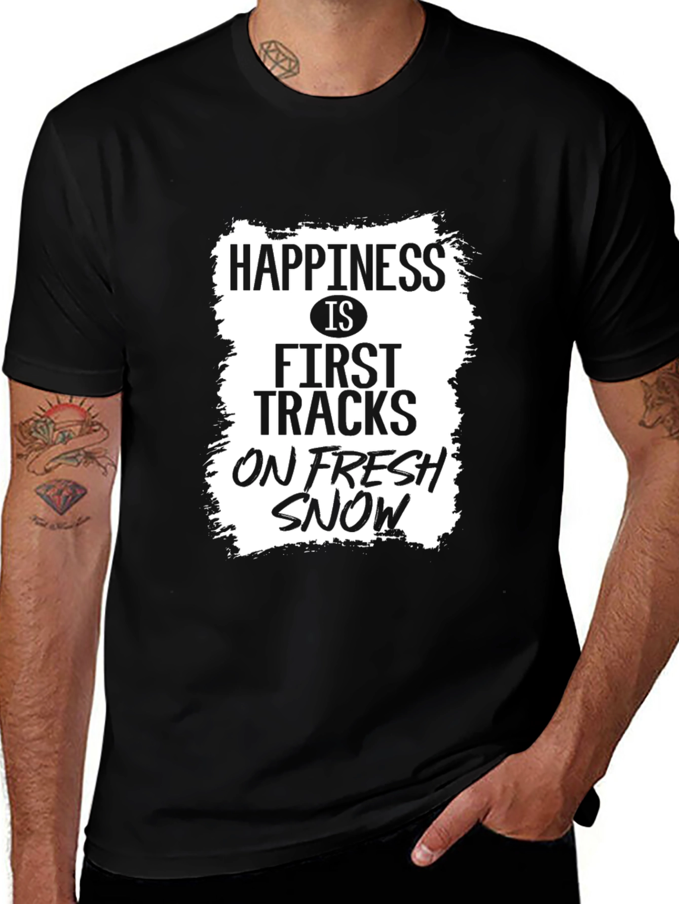 Happiness First Tracks Fresh Snow T-Shirt