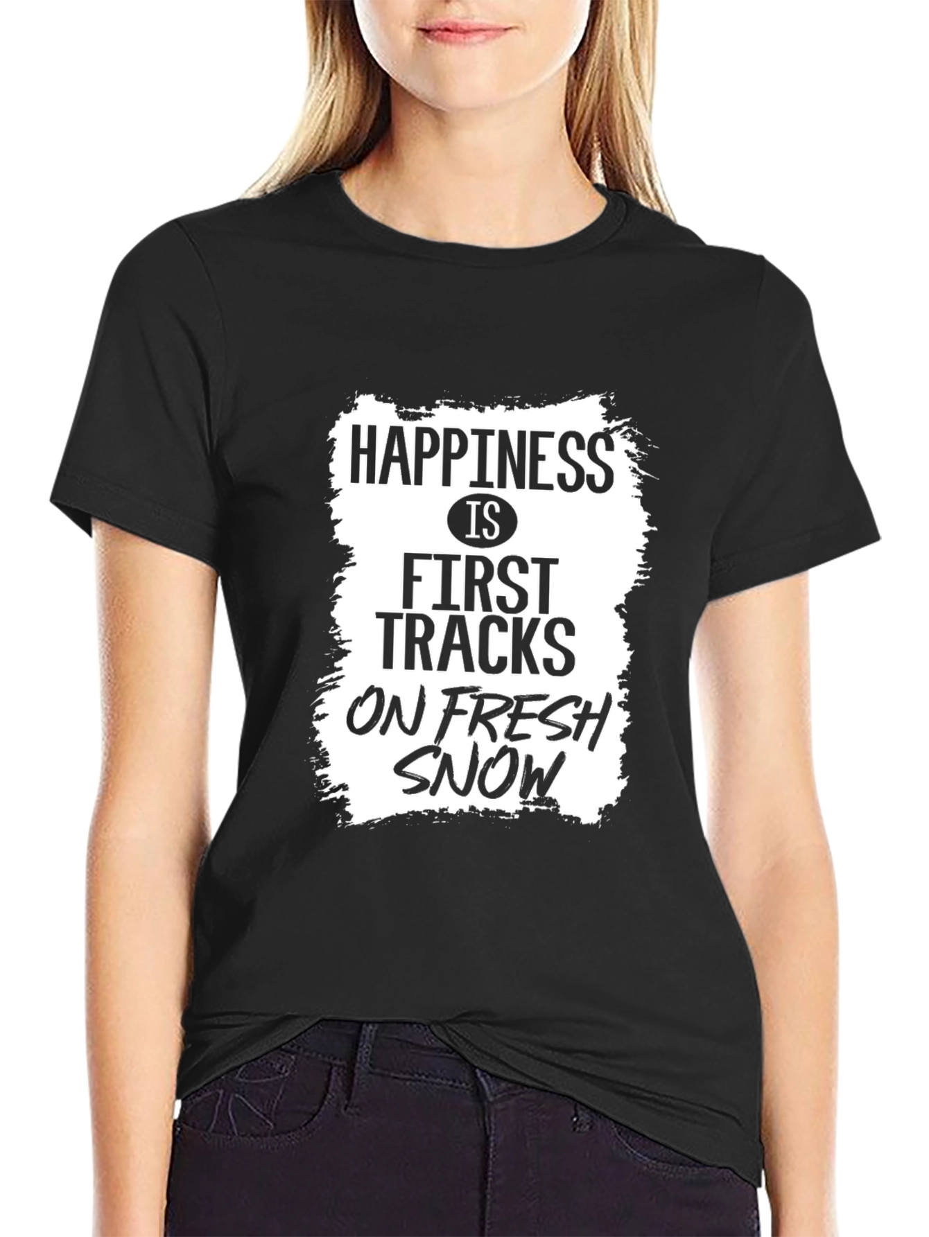 Happiness First Tracks Fresh Snow T-Shirt