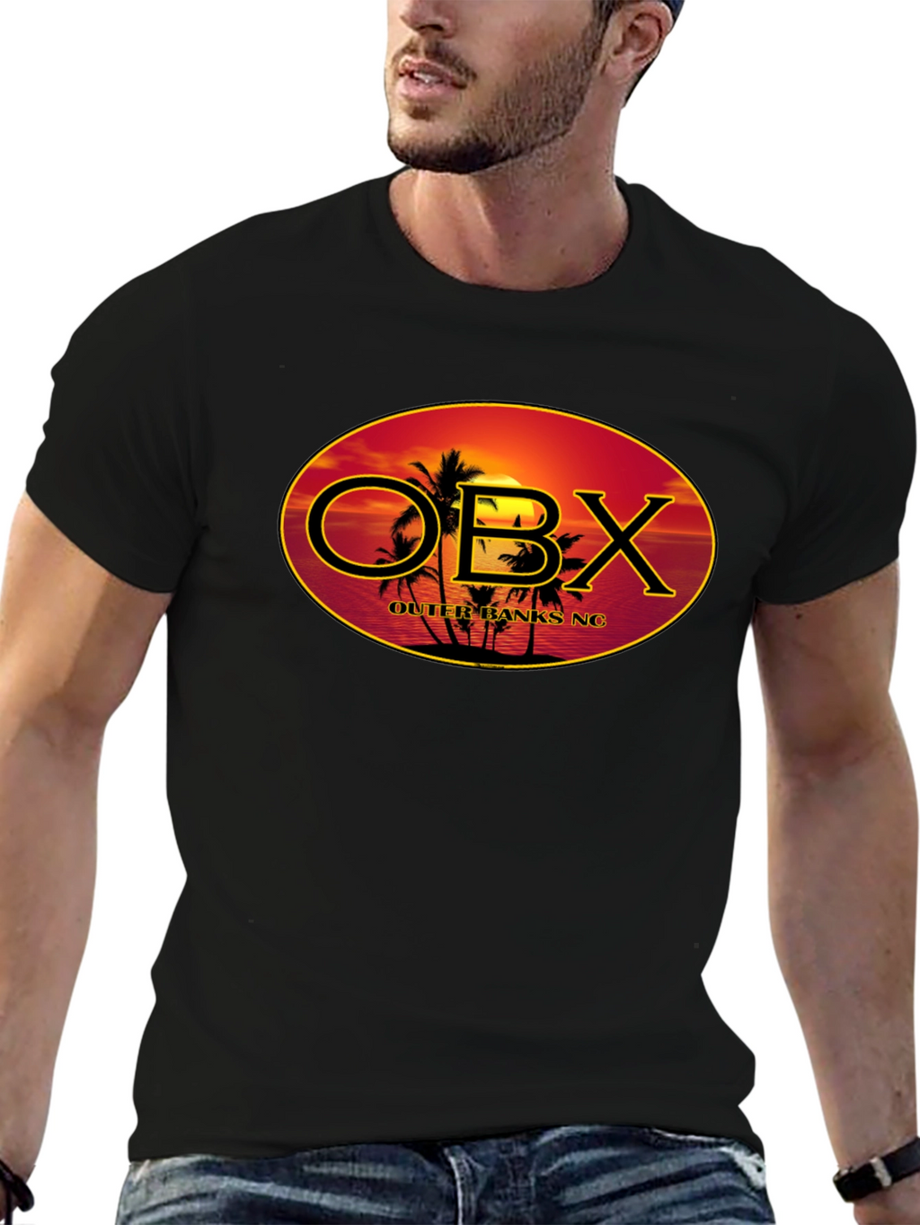 Outer Banks OBX Black Graphic T-Shirt