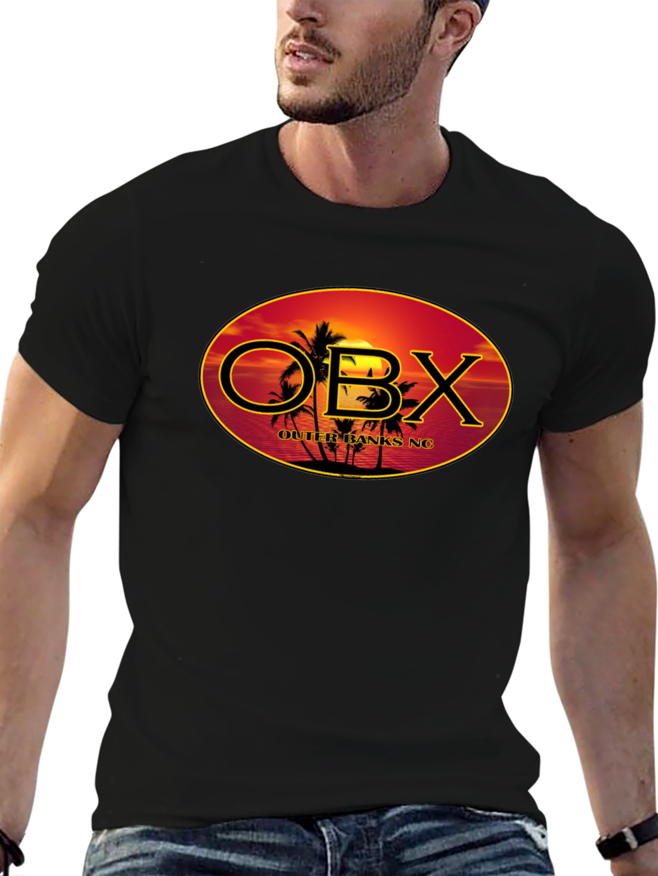 Outer Banks OBX Black Graphic T-Shirt