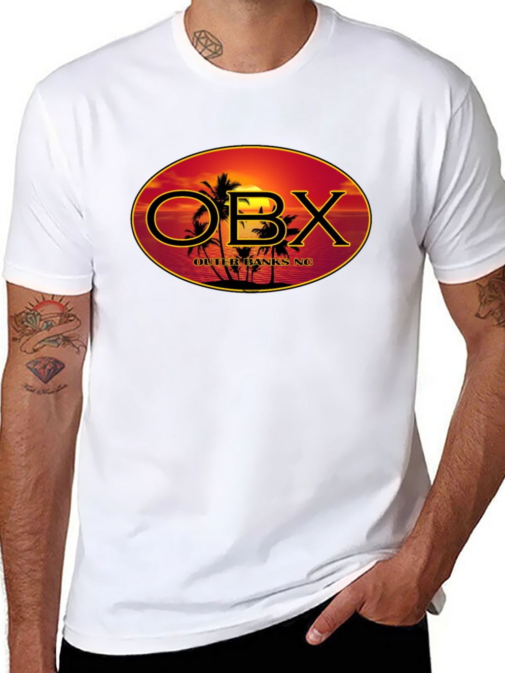 Outer Banks OBX Black Graphic T-Shirt