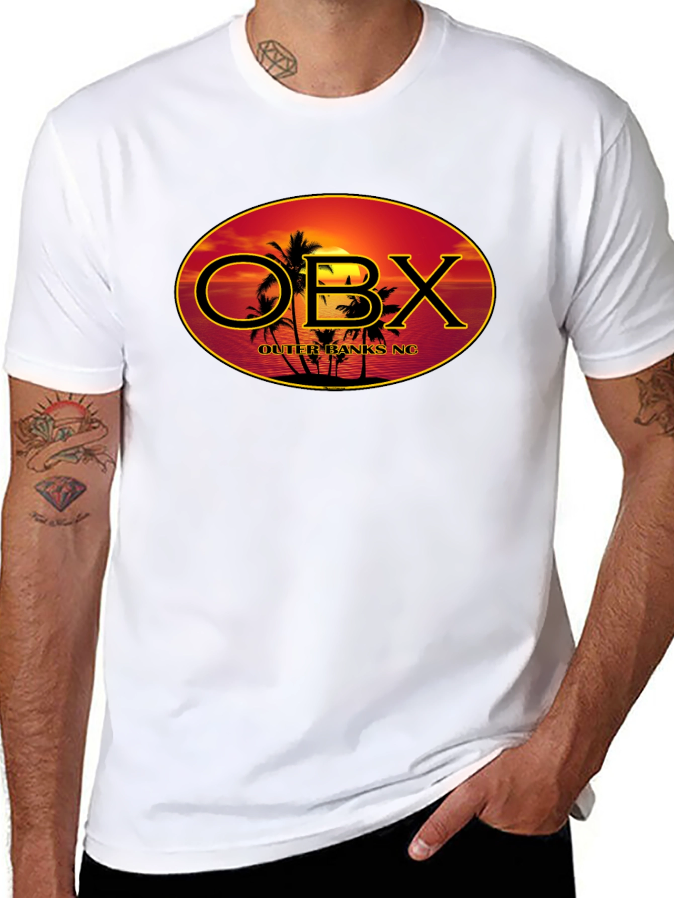 Outer Banks OBX Black Graphic T-Shirt