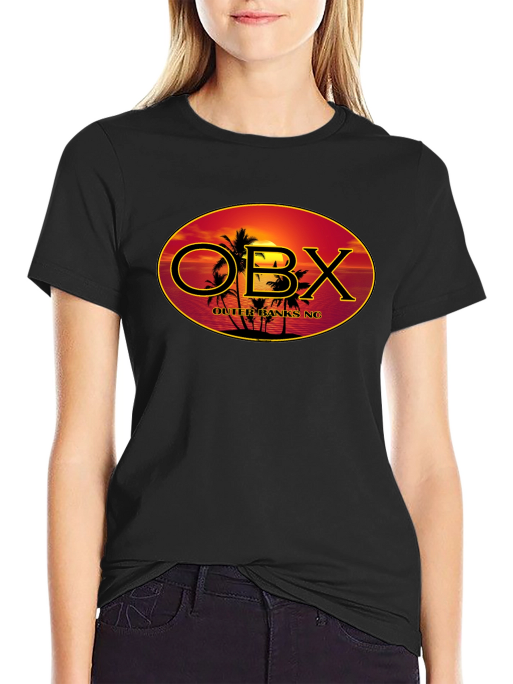 Outer Banks OBX Black Graphic T-Shirt