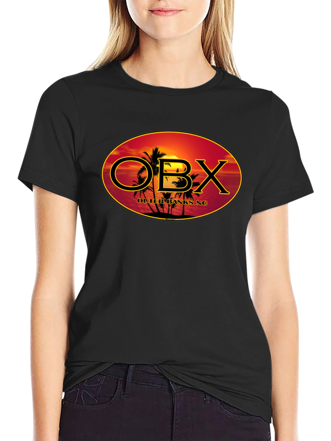Outer Banks OBX Black Graphic T-Shirt