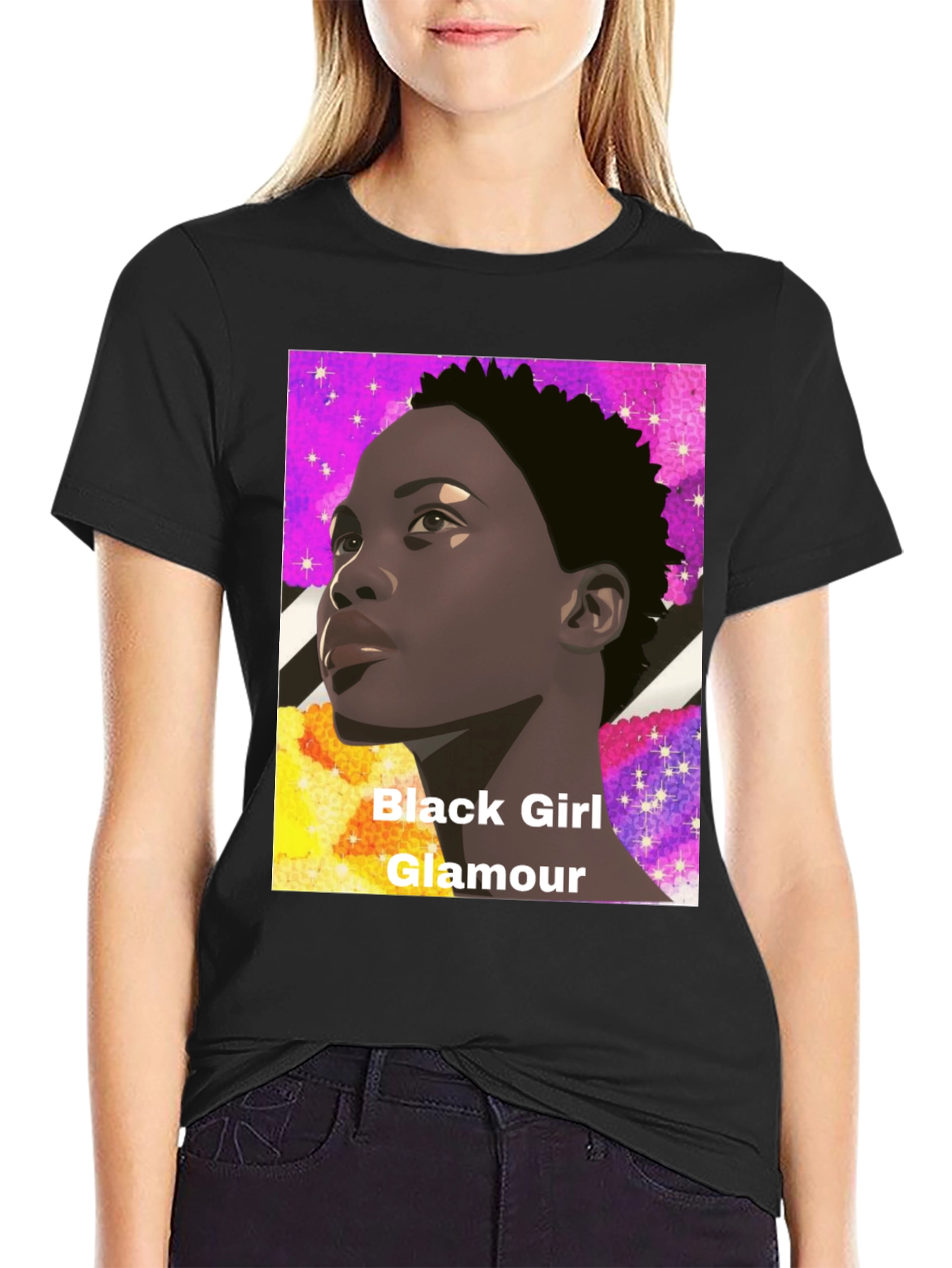 Black Girl Glamour Graphic Tee