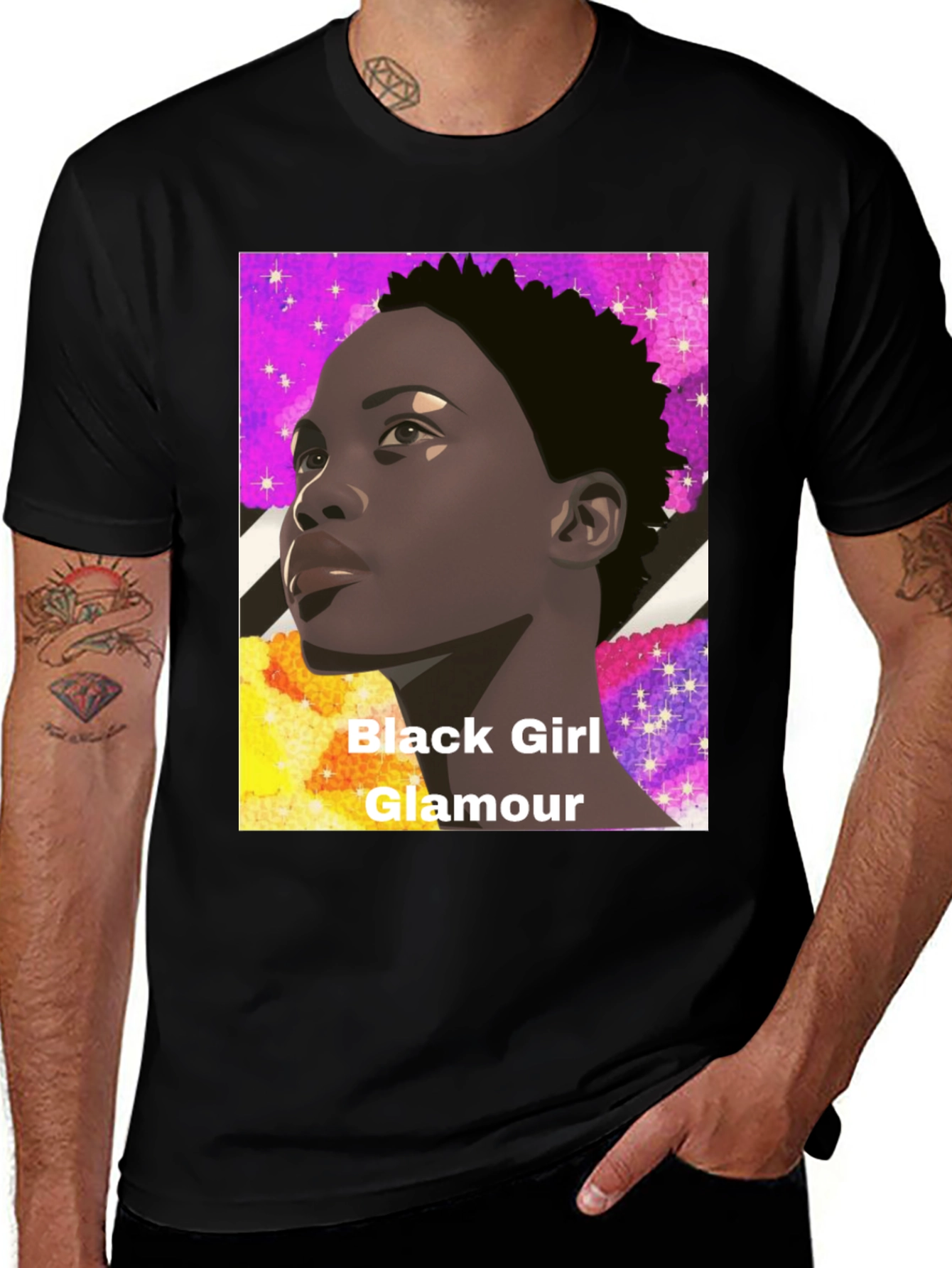 Black Girl Glamour Graphic Tee