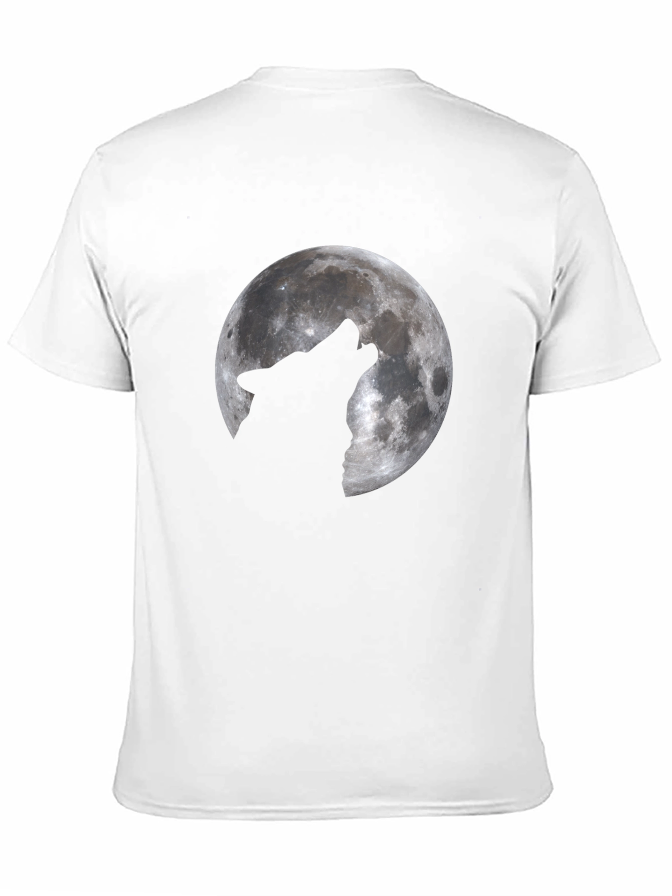 Wolf Moon Graphic T-Shirt - Black Cotton Tee