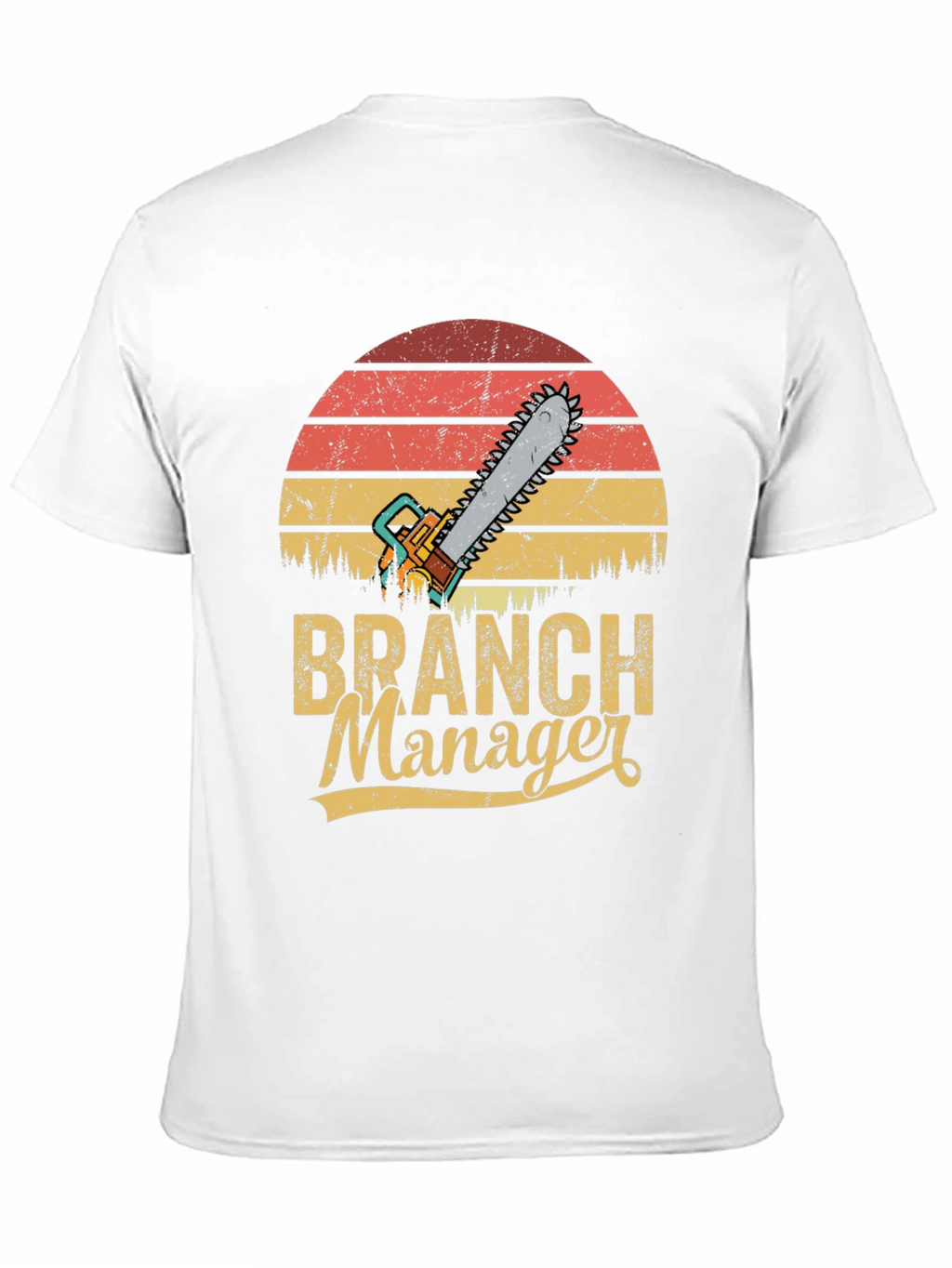 Branch Manager Chainsaw Retro T-Shirt