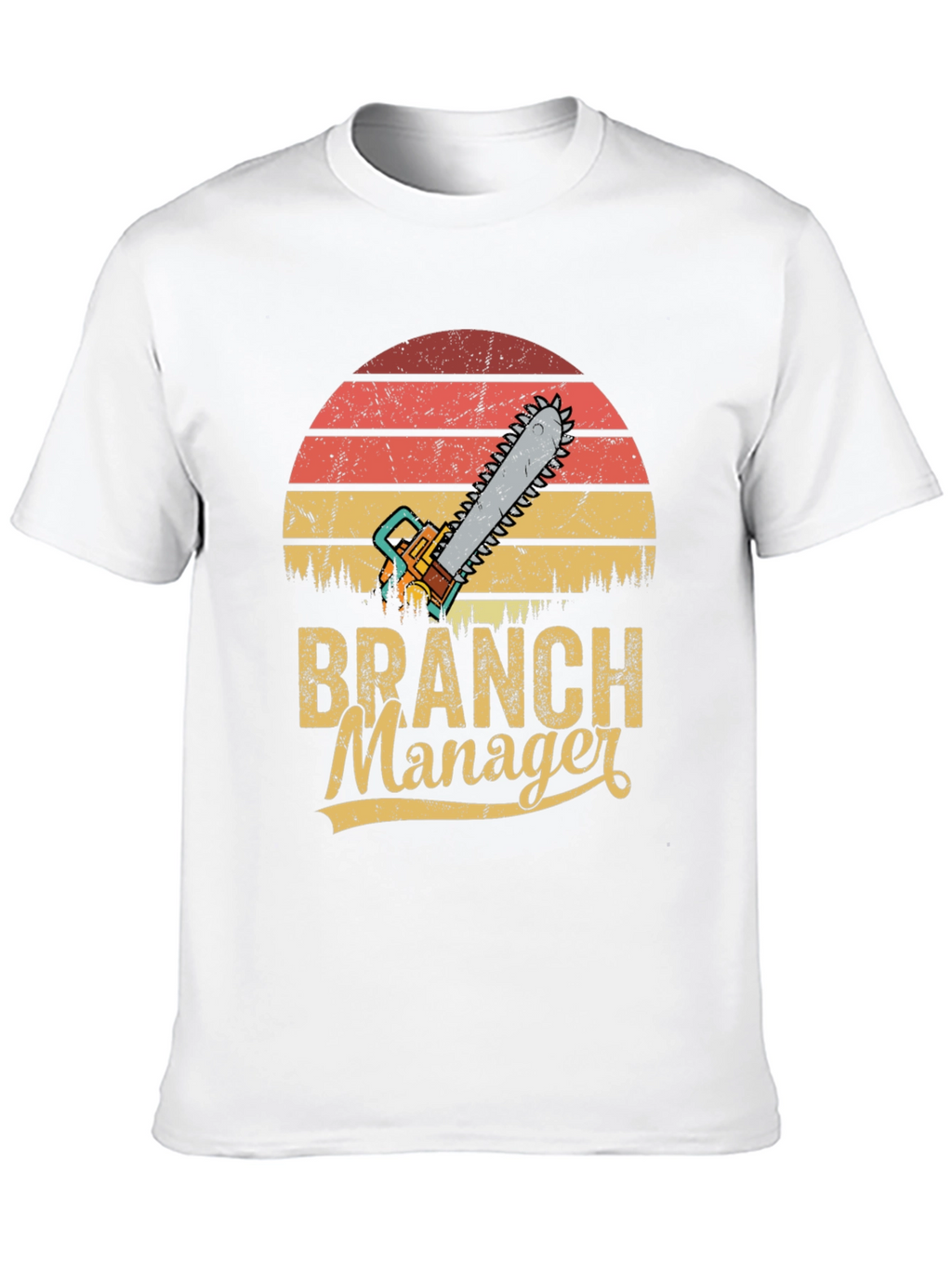 Branch Manager Chainsaw Retro T-Shirt