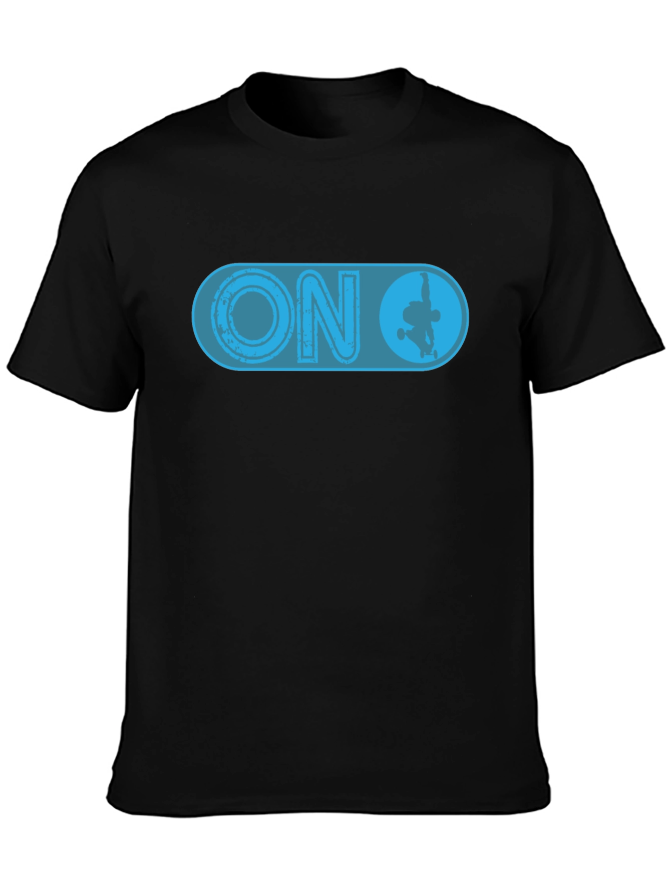 Skate ON Graphic T-Shirt - Black