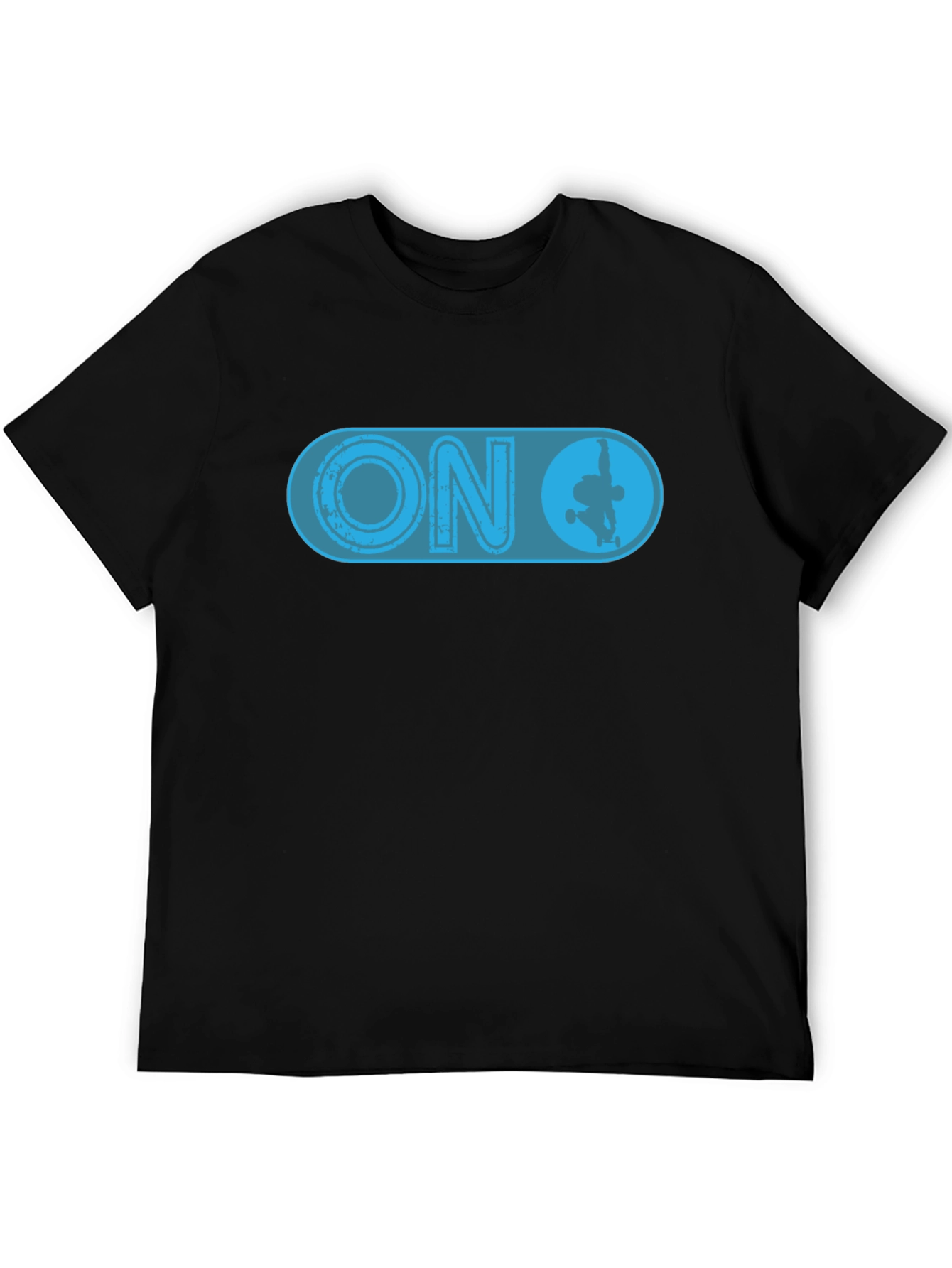 Skate ON Graphic T-Shirt - Black