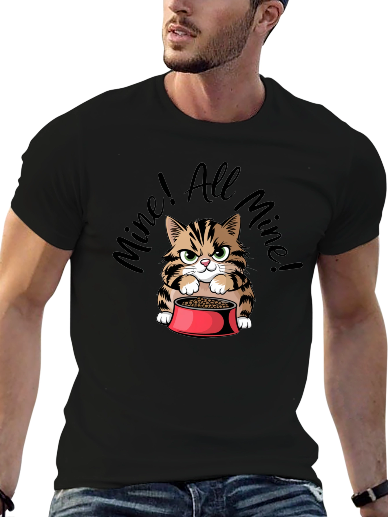Funny Mine! All Mine! Cat Graphic T-Shirt