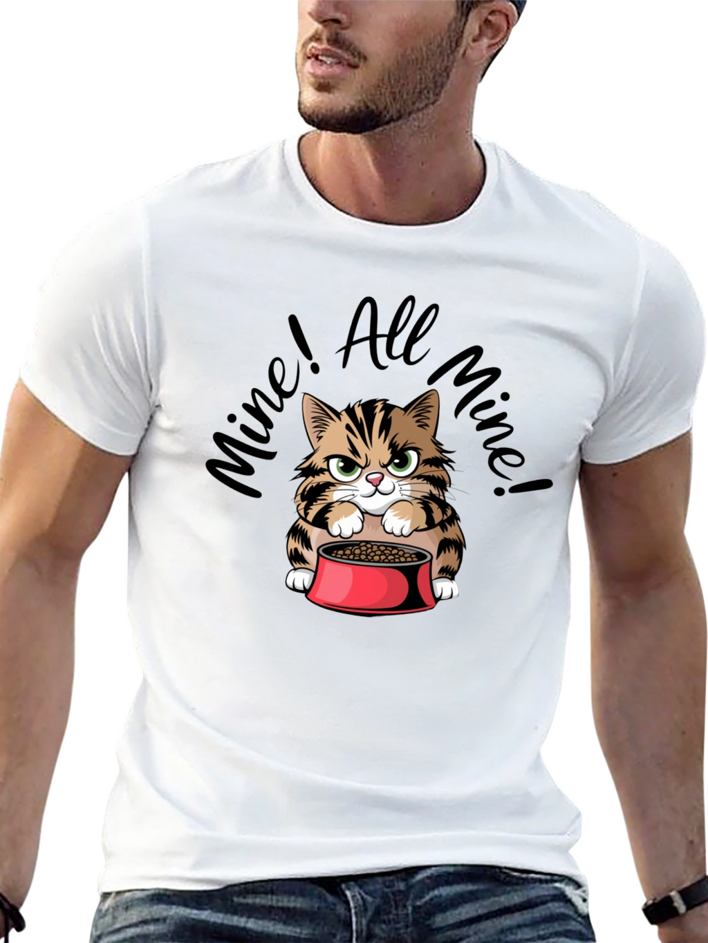 Funny Mine! All Mine! Cat Graphic T-Shirt