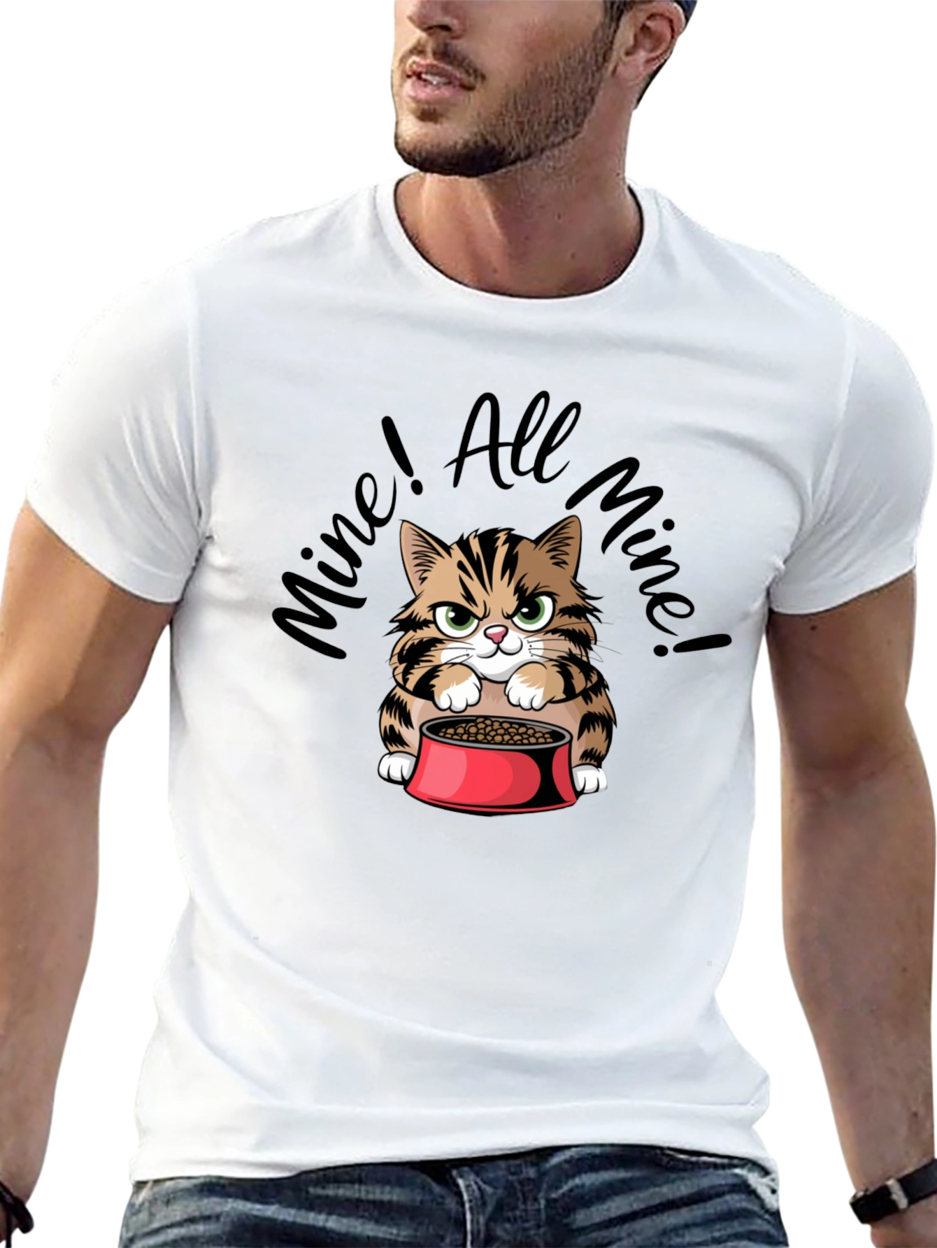 Funny Mine! All Mine! Cat Graphic T-Shirt