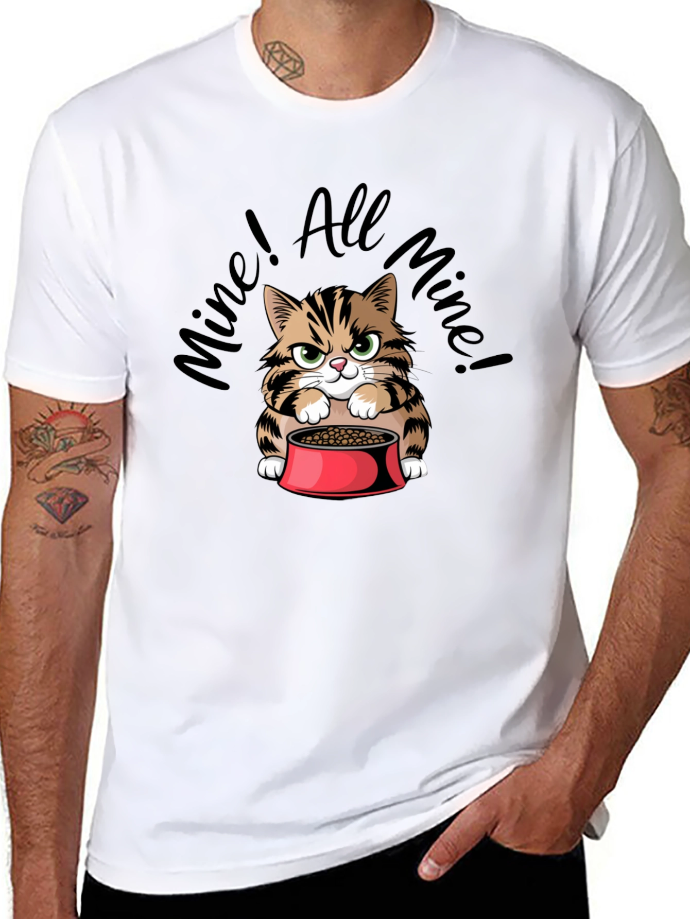 Funny Mine! All Mine! Cat Graphic T-Shirt