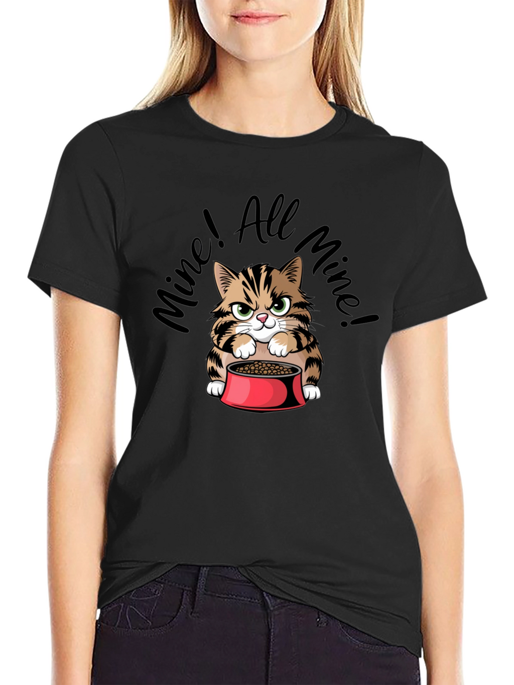 Funny Mine! All Mine! Cat Graphic T-Shirt
