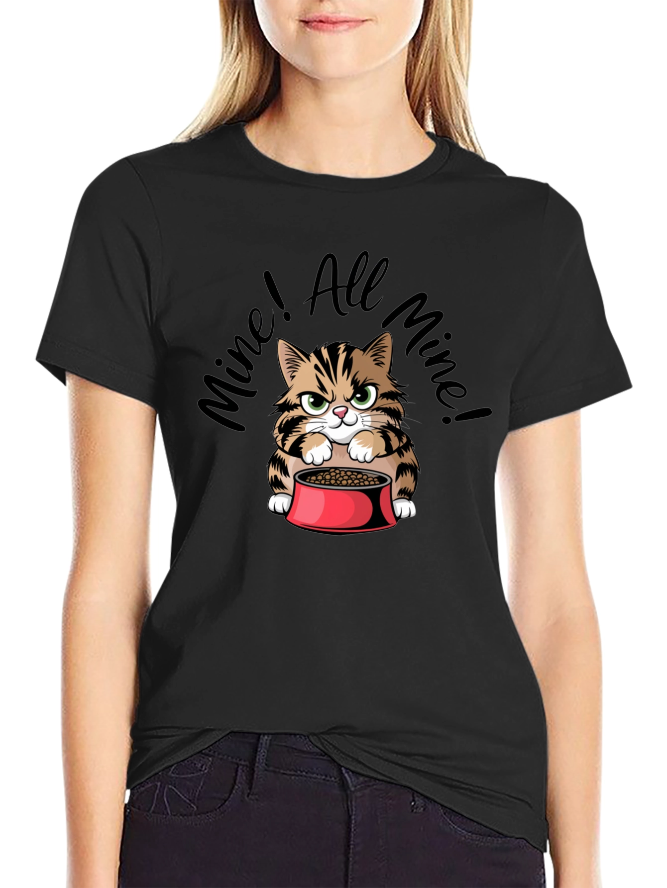 Funny Mine! All Mine! Cat Graphic T-Shirt