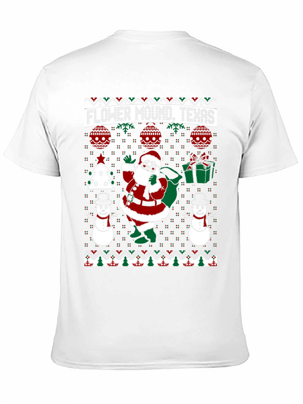 Flower Mound Texas Christmas Ugly T-Shirt