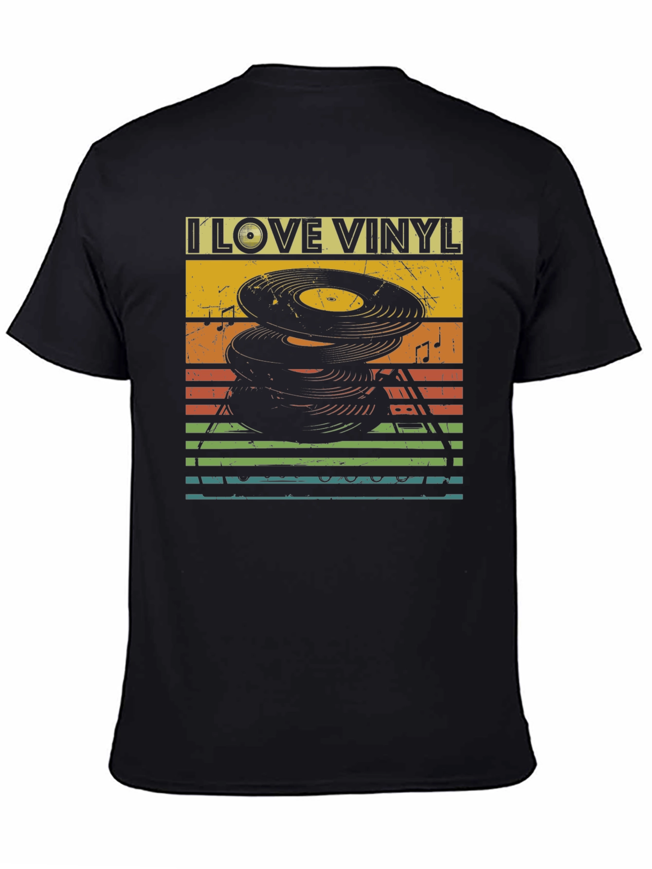 I Love Vinyl Retro Graphic Tee