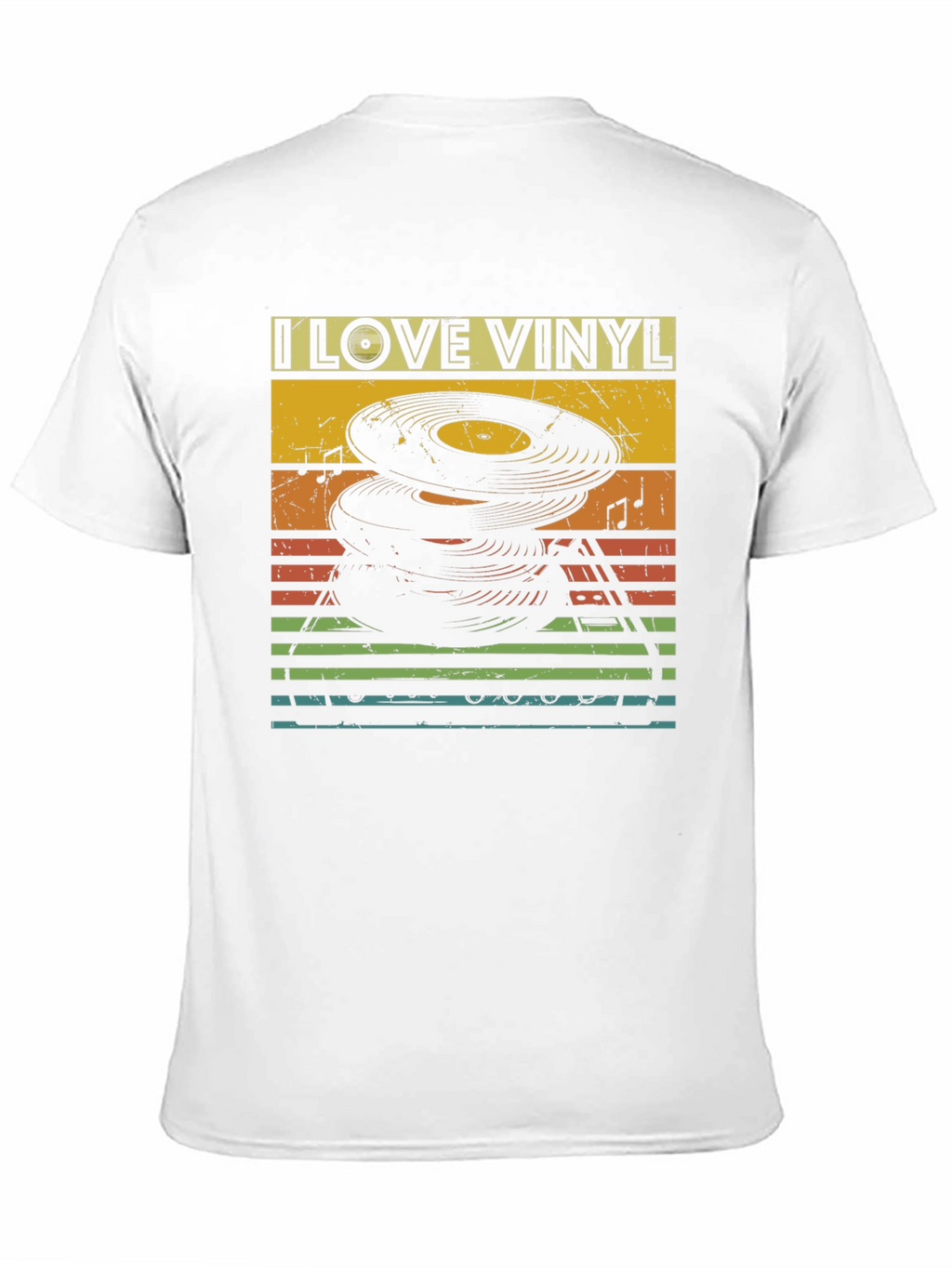 I Love Vinyl Retro Graphic Tee