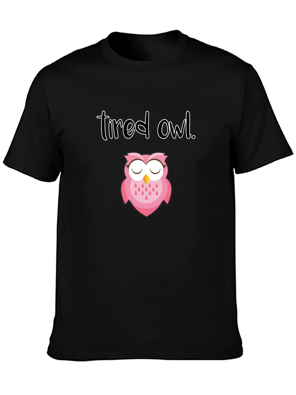 Tired Owl Graphic Tee - Soft & Stylish