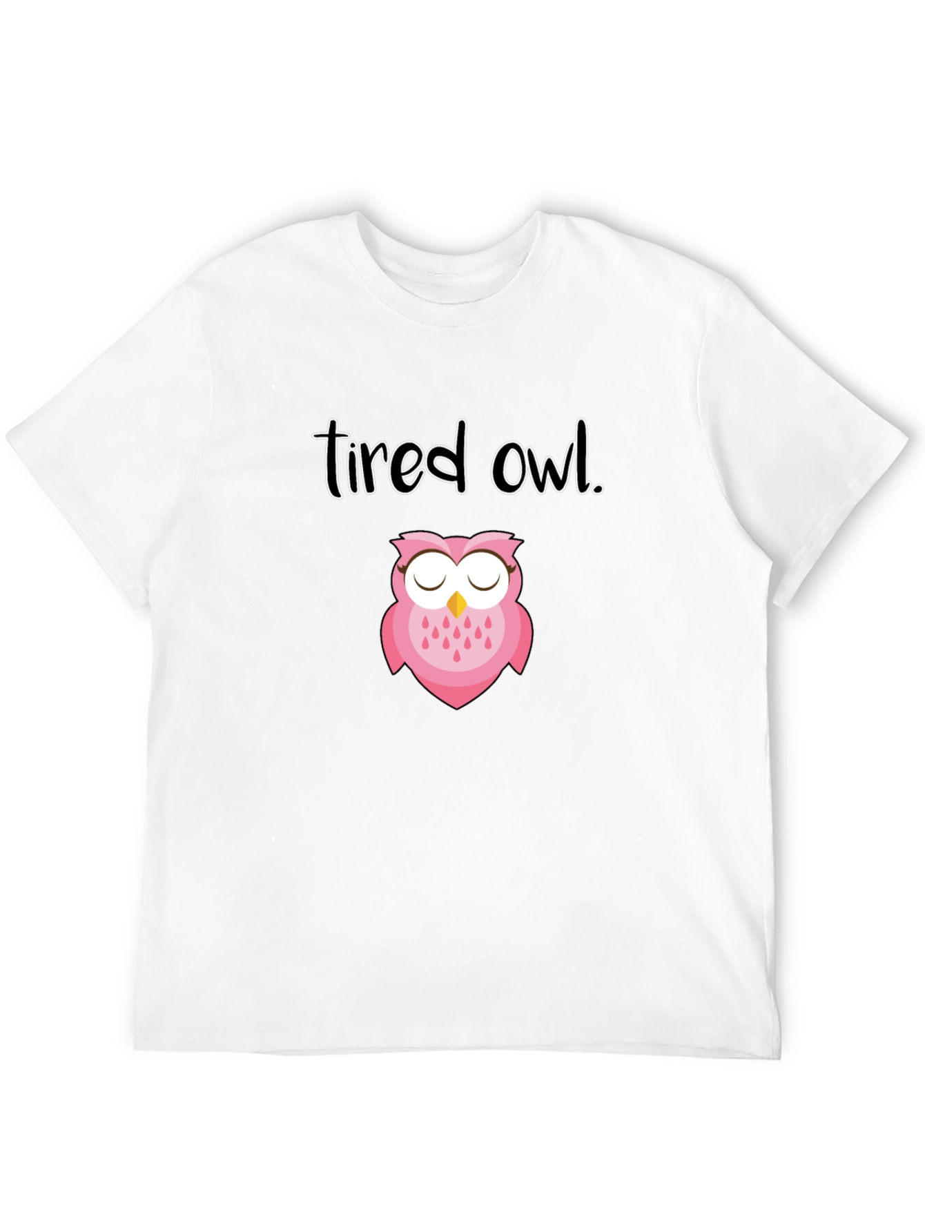 Tired Owl Graphic Tee - Soft & Stylish