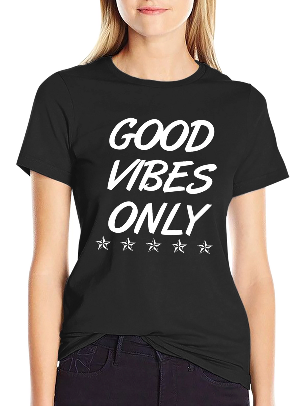 Good Vibes Only Black Graphic Tee