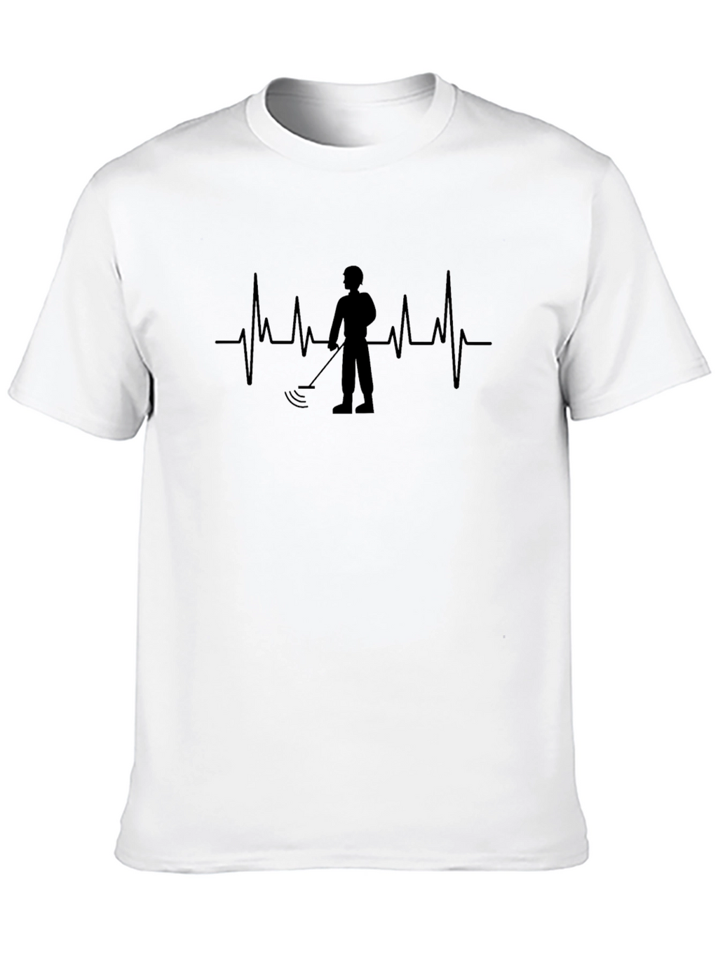 Metal Detector Heartbeat Graphic Tee