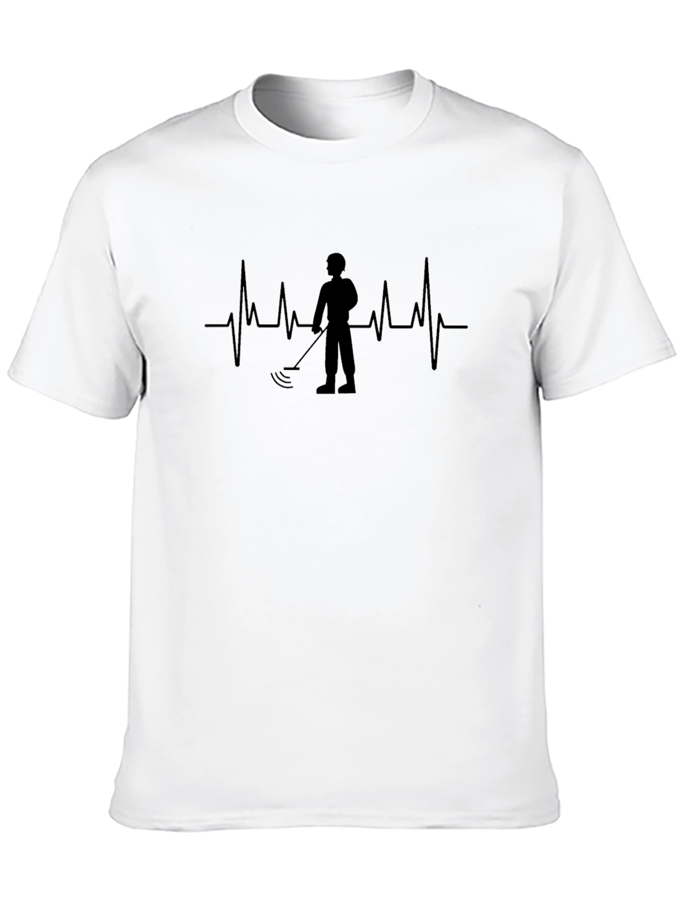 Metal Detector Heartbeat Graphic Tee
