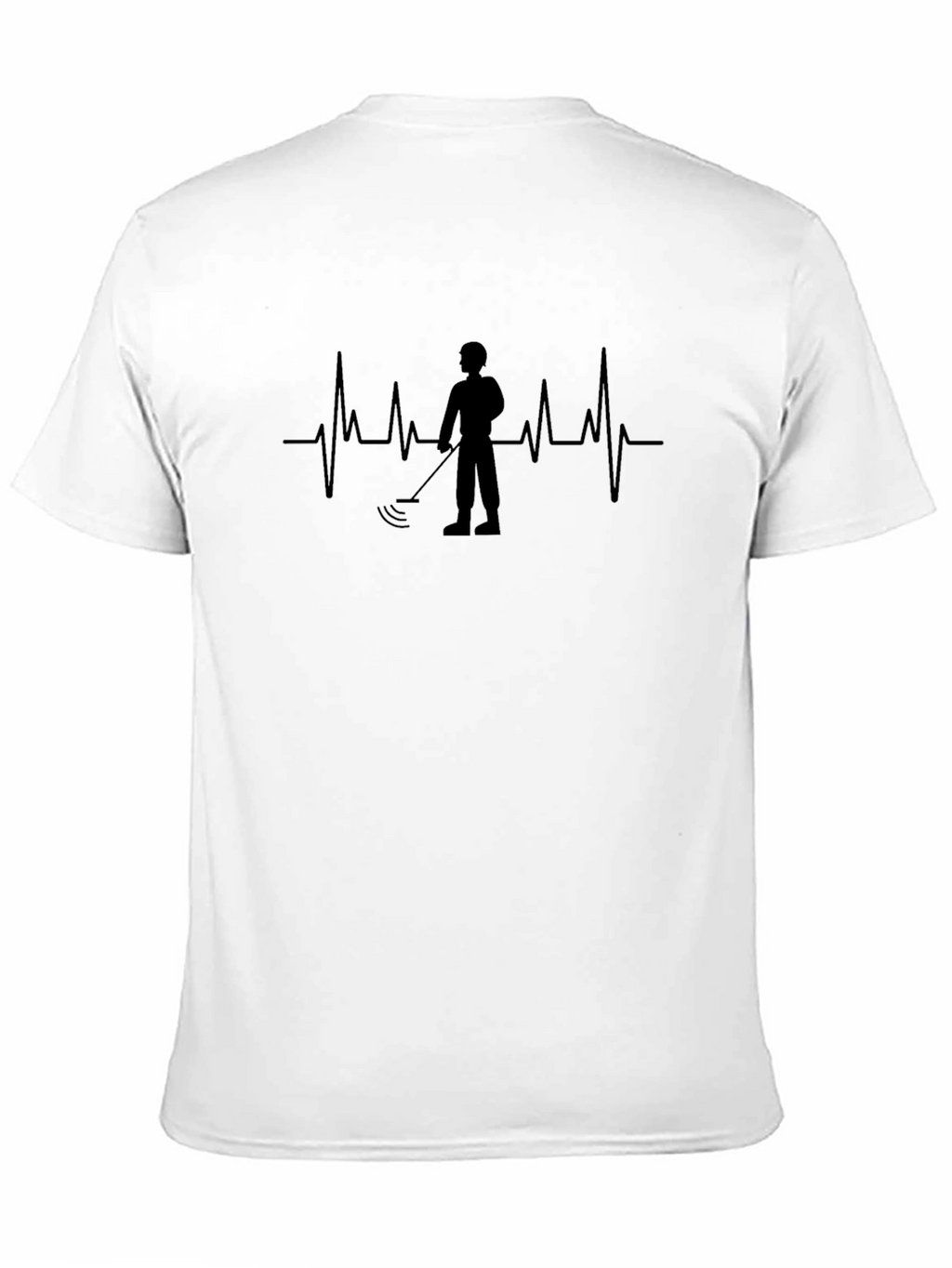 Metal Detector Heartbeat Graphic Tee