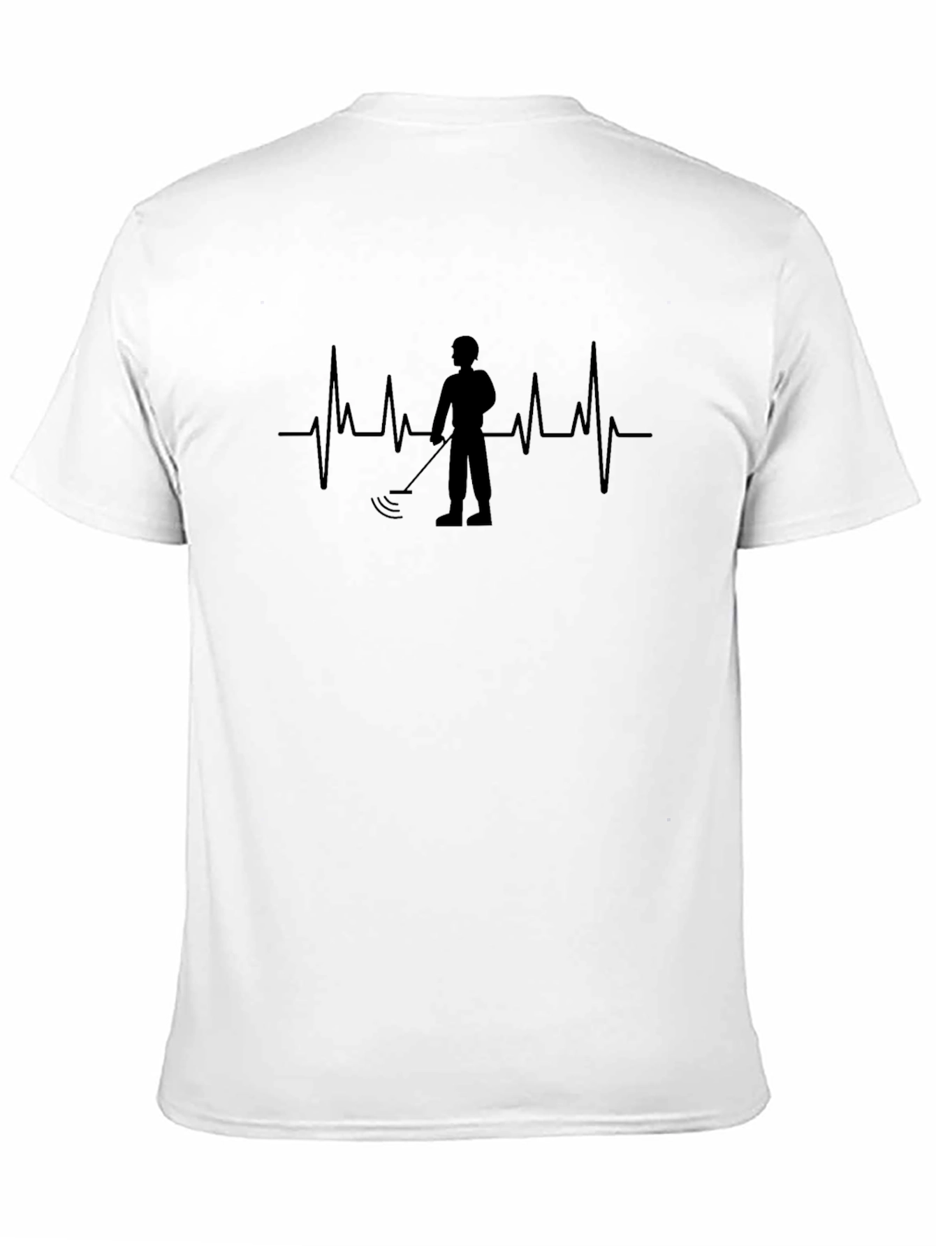 Metal Detector Heartbeat Graphic Tee