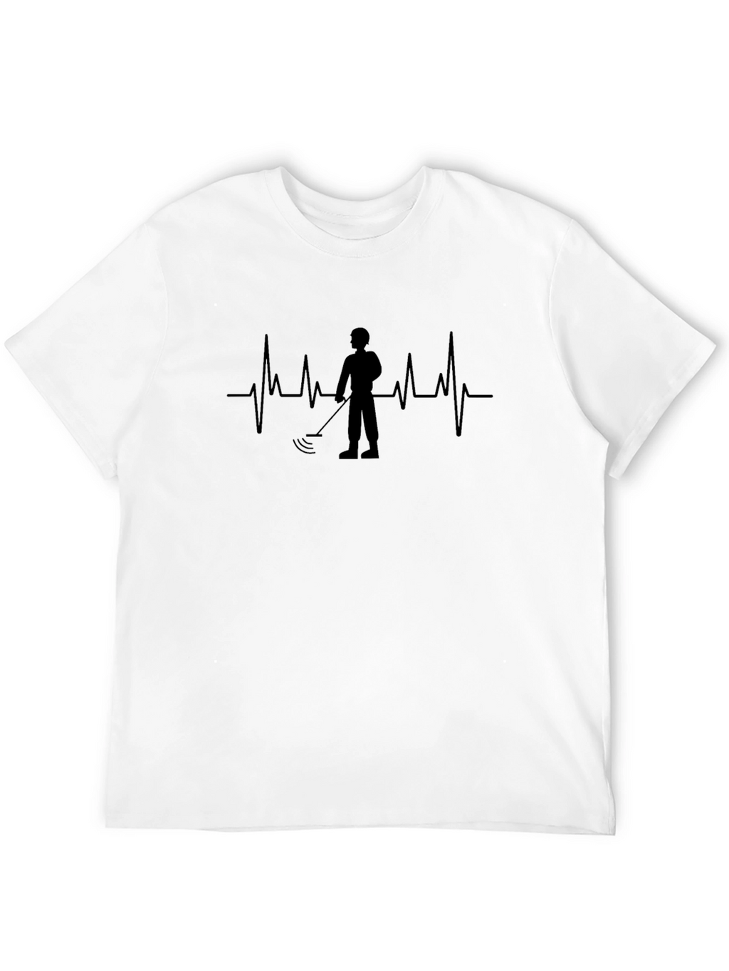 Metal Detector Heartbeat Graphic Tee