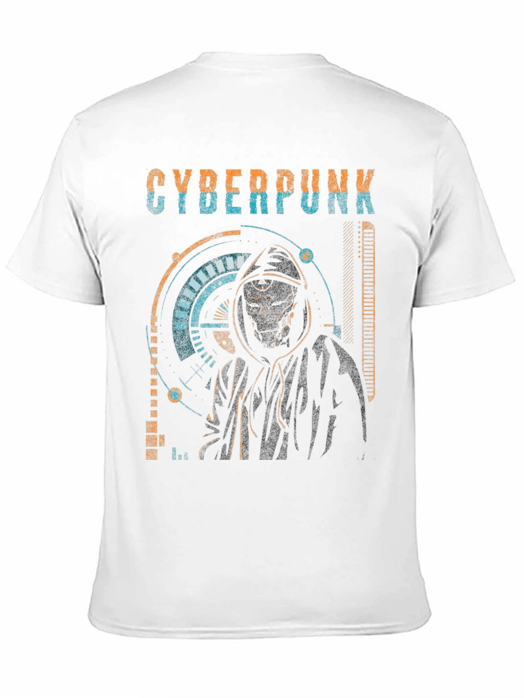 Cyberpunk Hooded Graphic T-Shirt