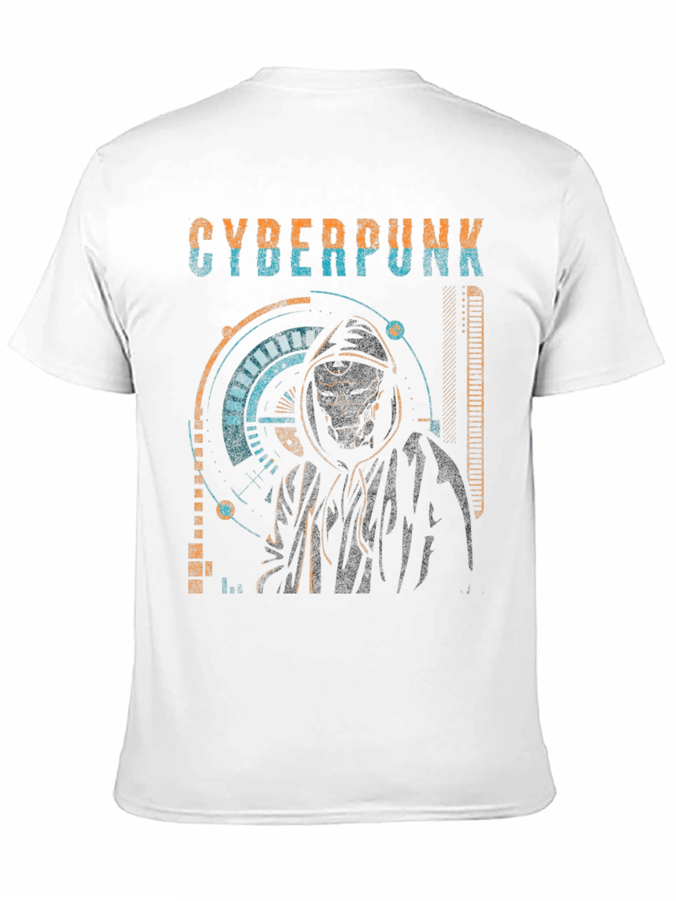 Cyberpunk Hooded Graphic T-Shirt