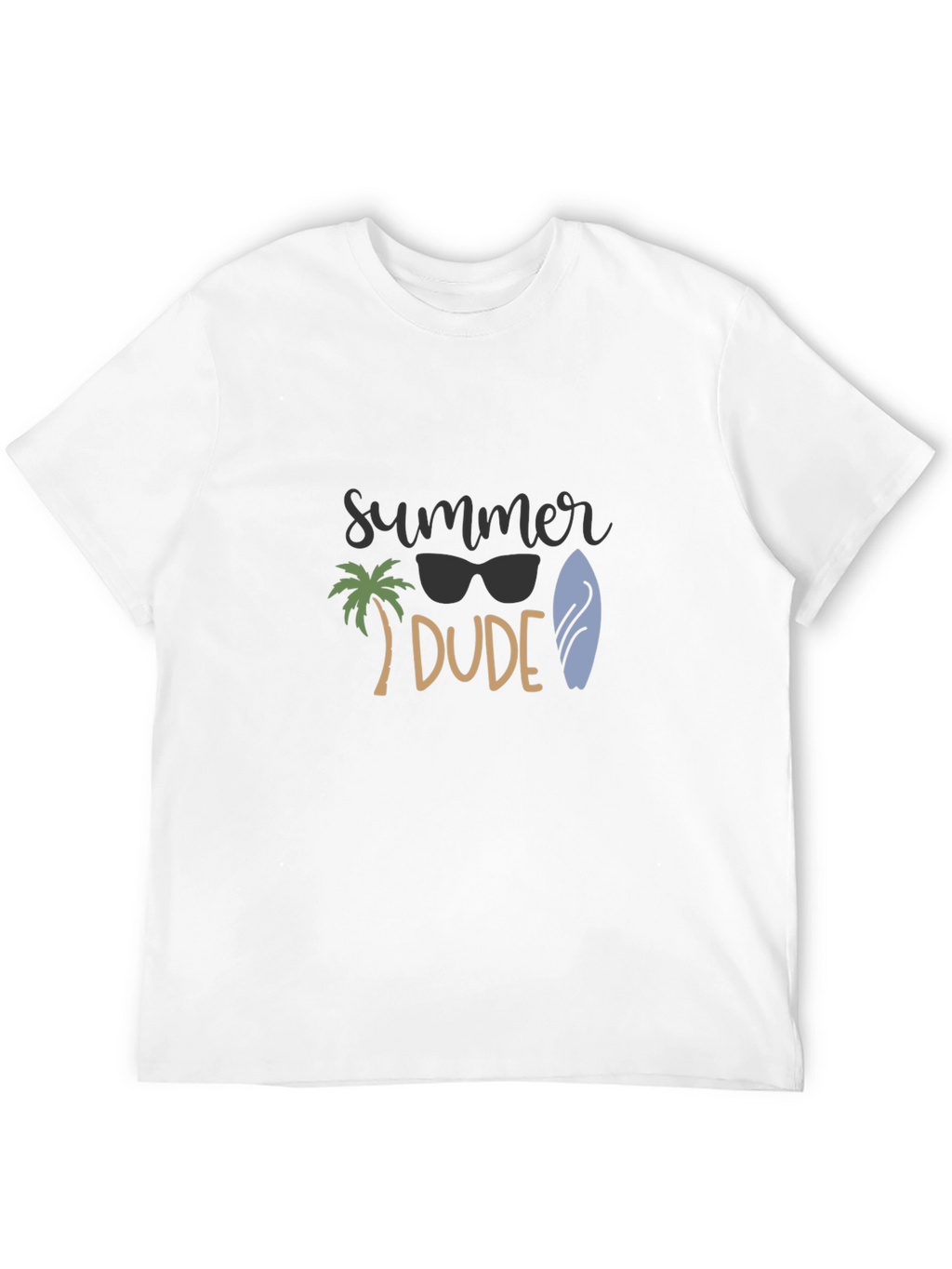 Summer Dude Black T-Shirt