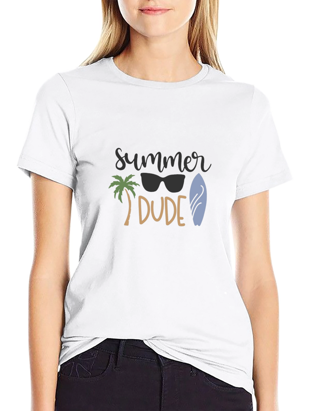 Summer Dude Black T-Shirt