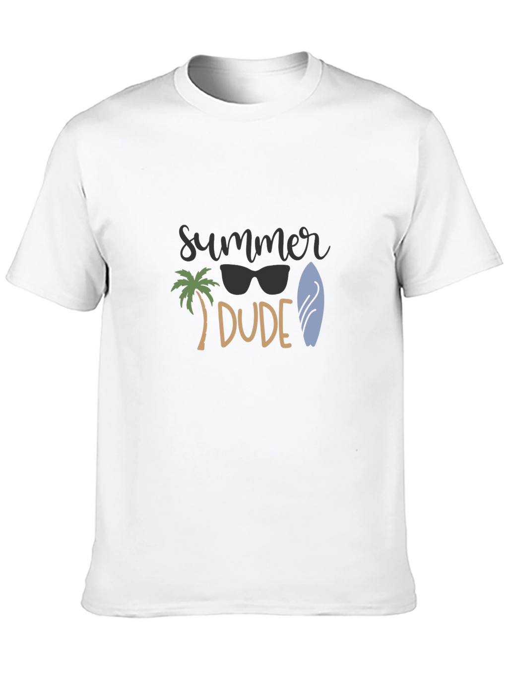 Summer Dude Black T-Shirt