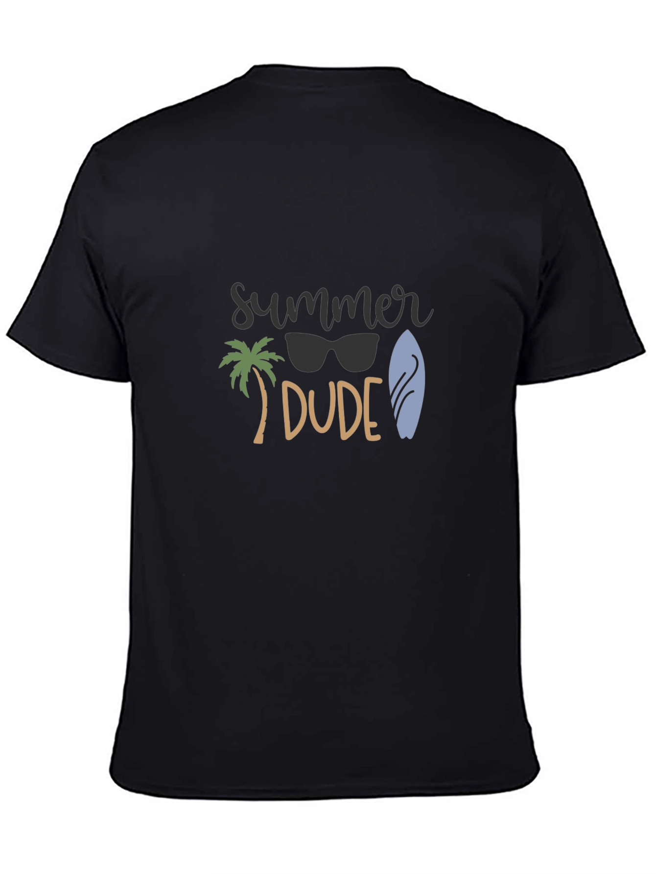 Summer Dude Black T-Shirt