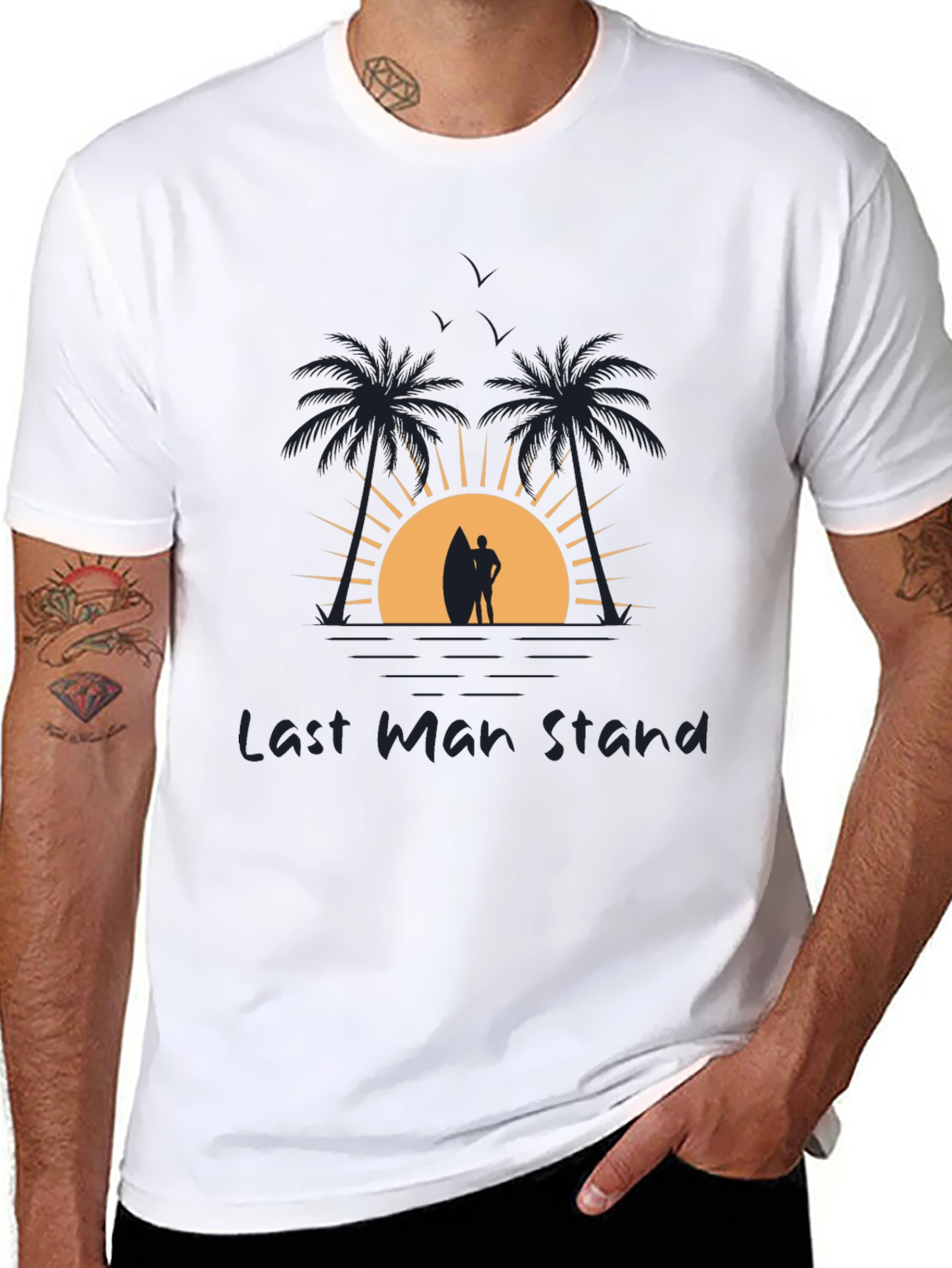 Last Man Stand Beach Graphic Tee