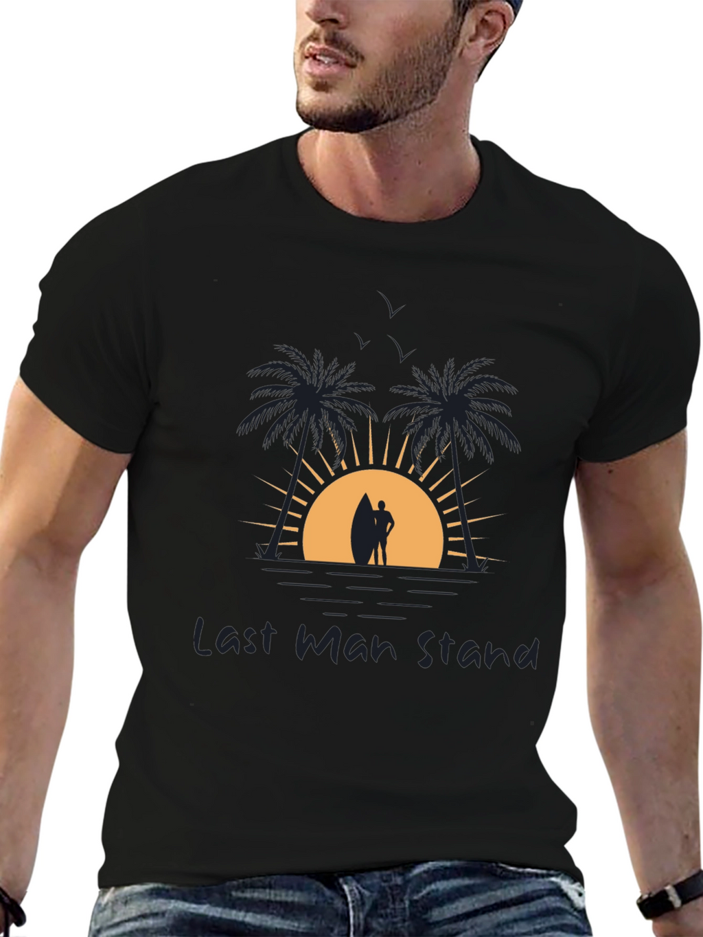 Last Man Stand Beach Graphic Tee