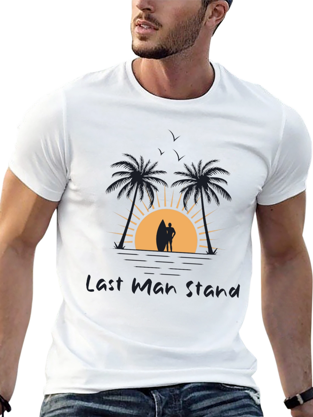 Last Man Stand Beach Graphic Tee